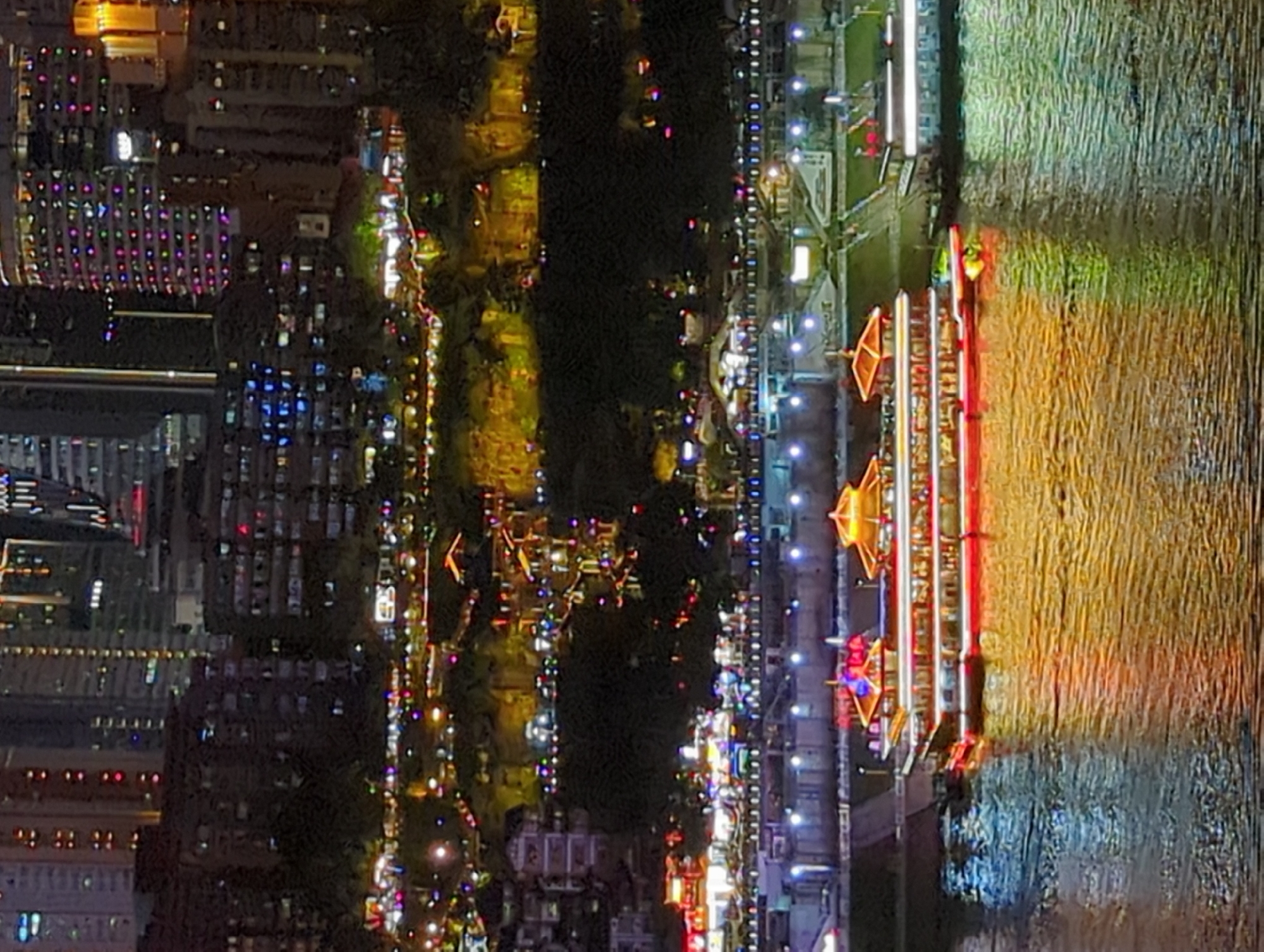 Chongqing's glittering riverfront skyline at night, multiple angles