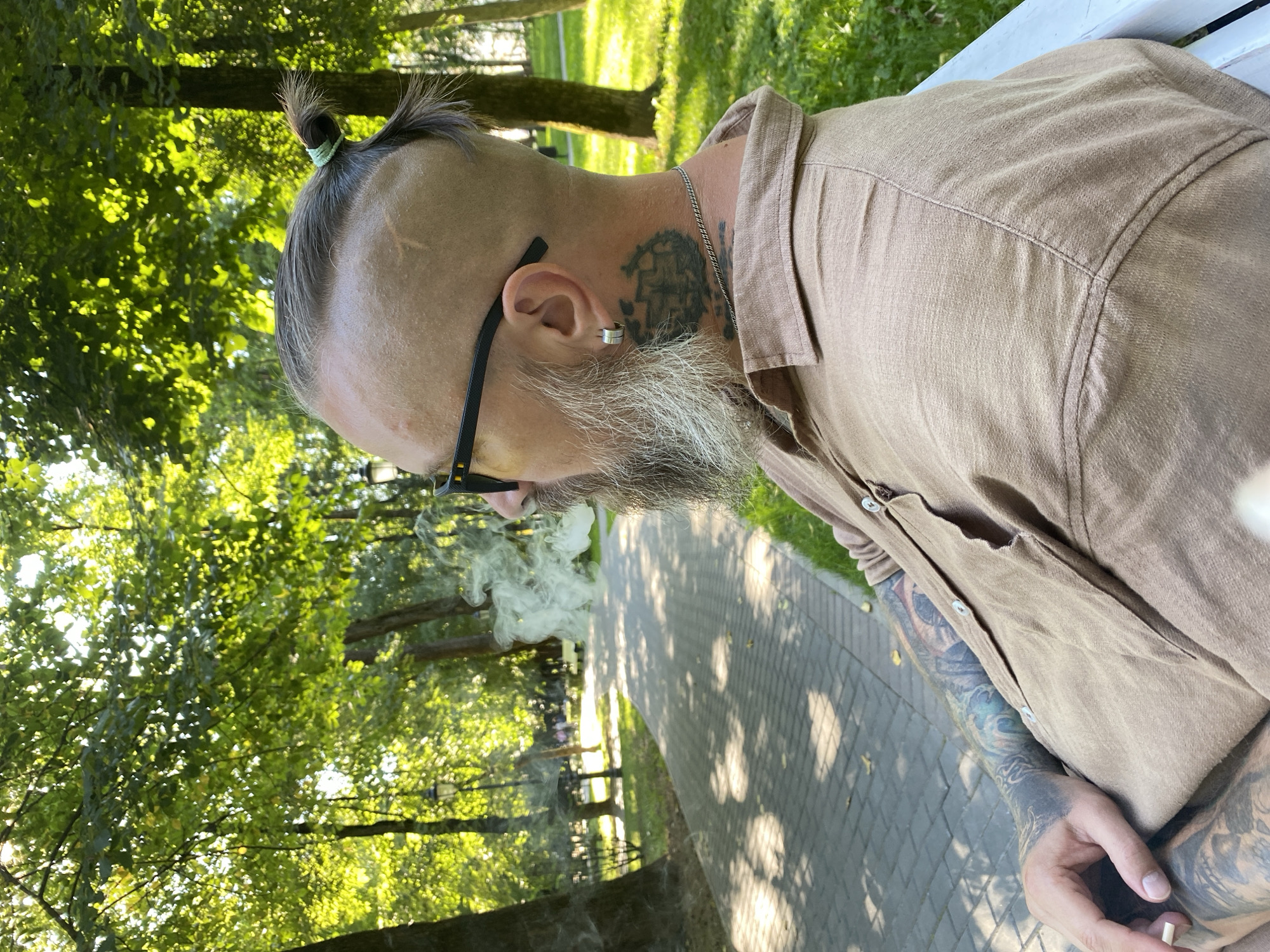 Afternoon in the park: benches, fountains, and shaded paths
