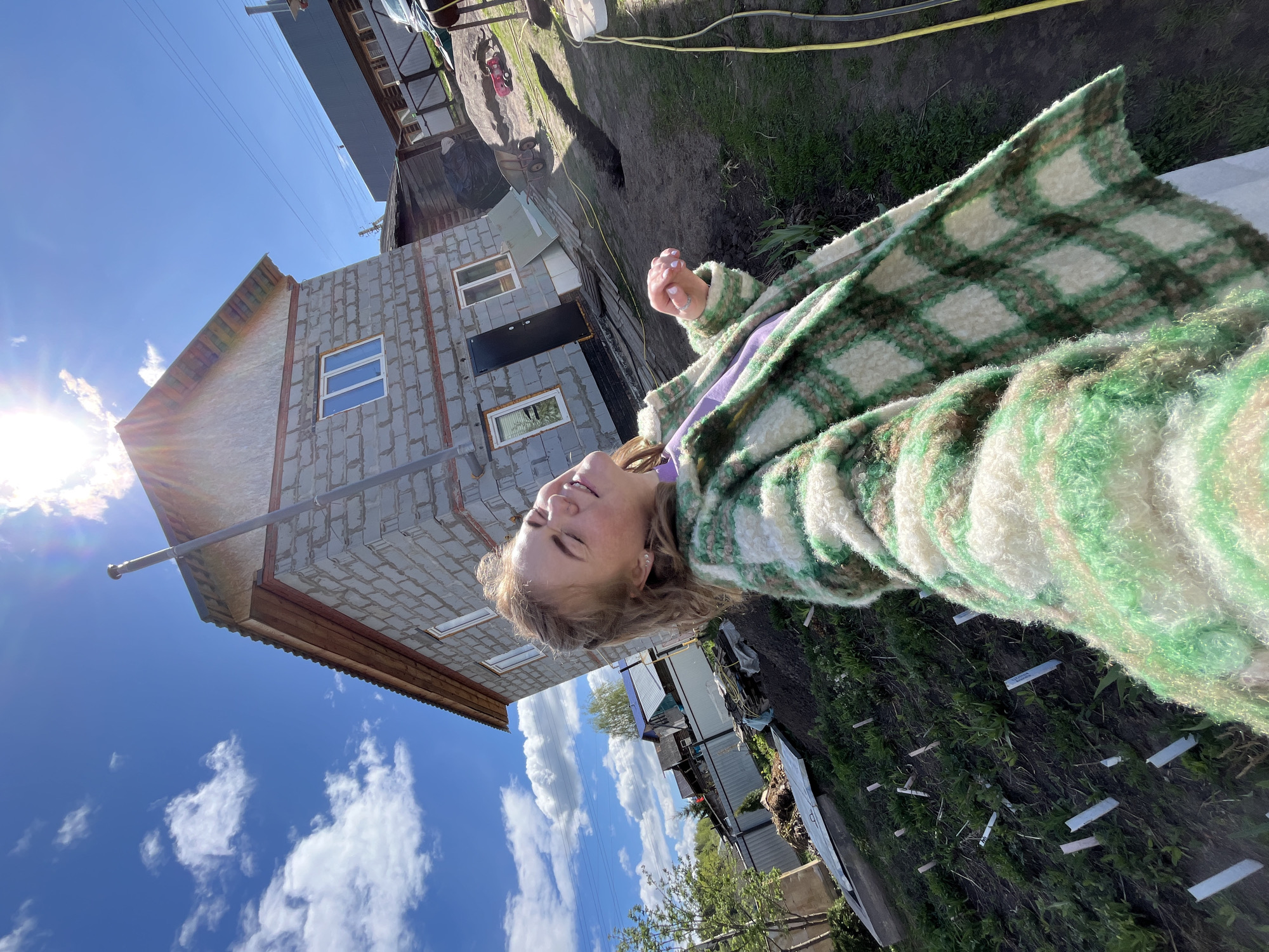 Spring morning documented in rural Olkhovka, Russia village life