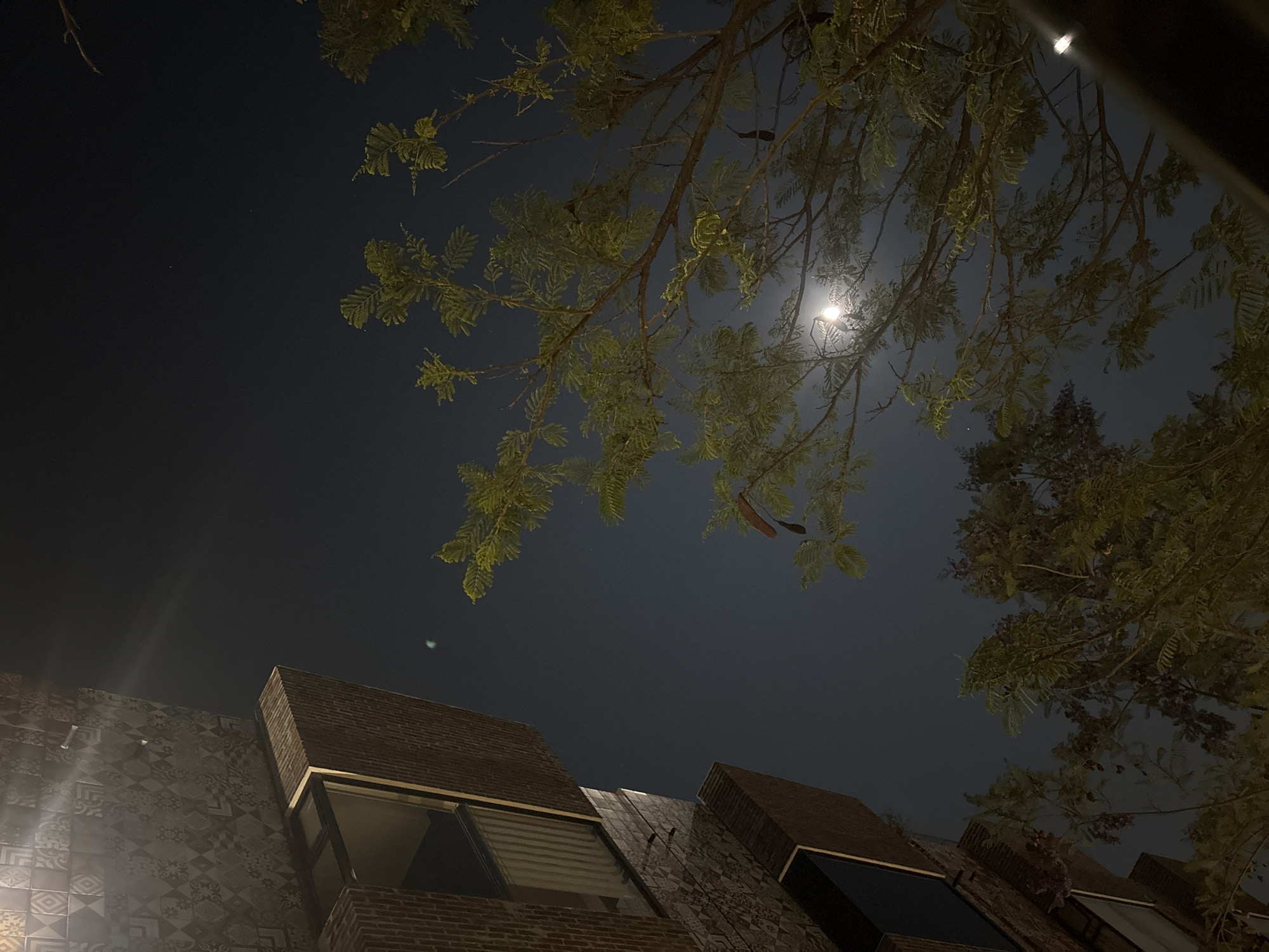 Full moon night captured across Cholula, Mexico