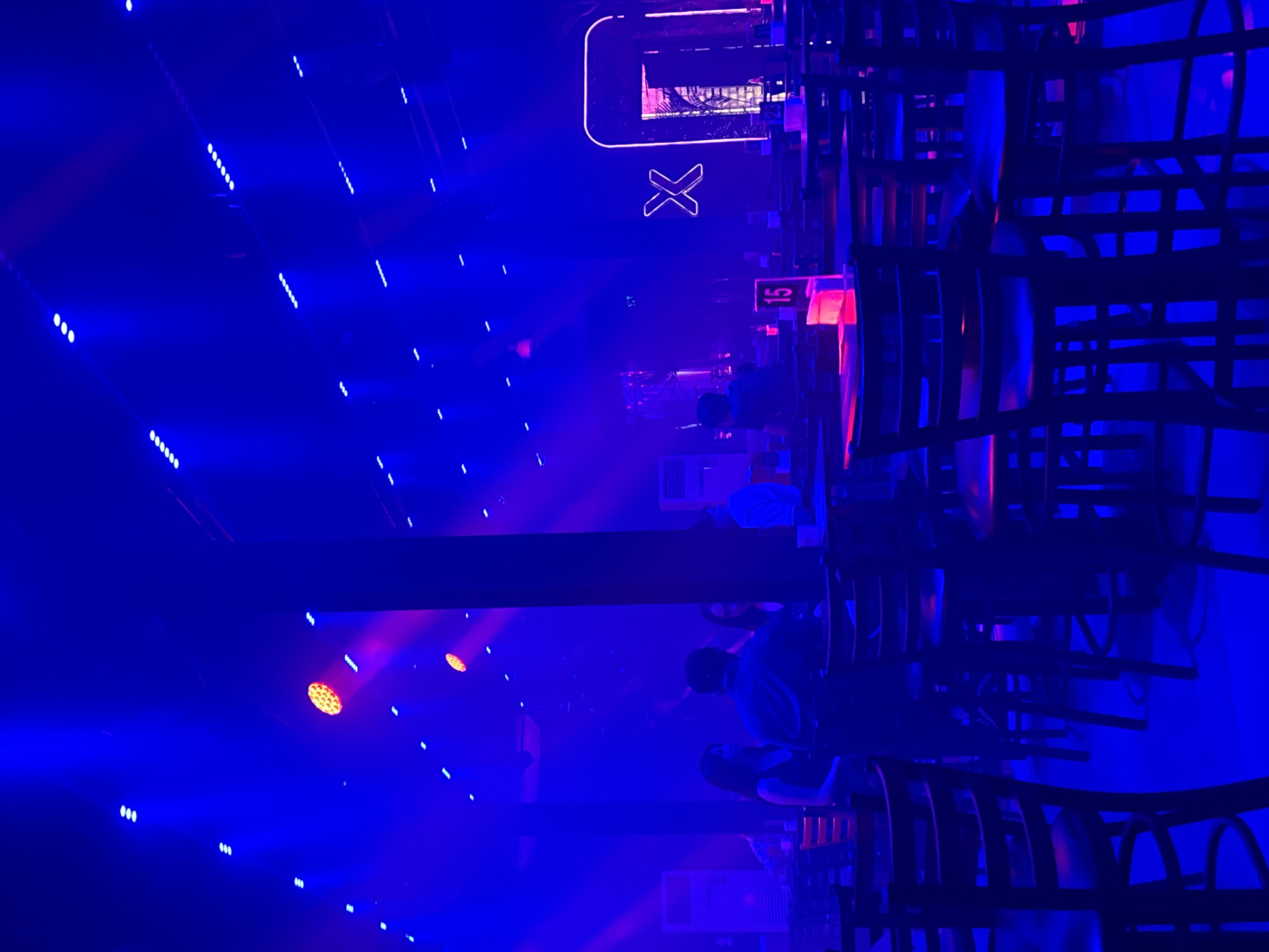 Night out at a neon-lit club in Davao City