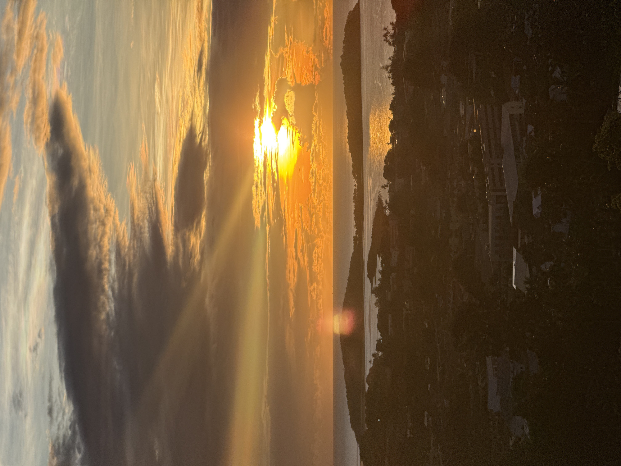 Sunset over Baan Chaweng coastline, caught from multiple angles
