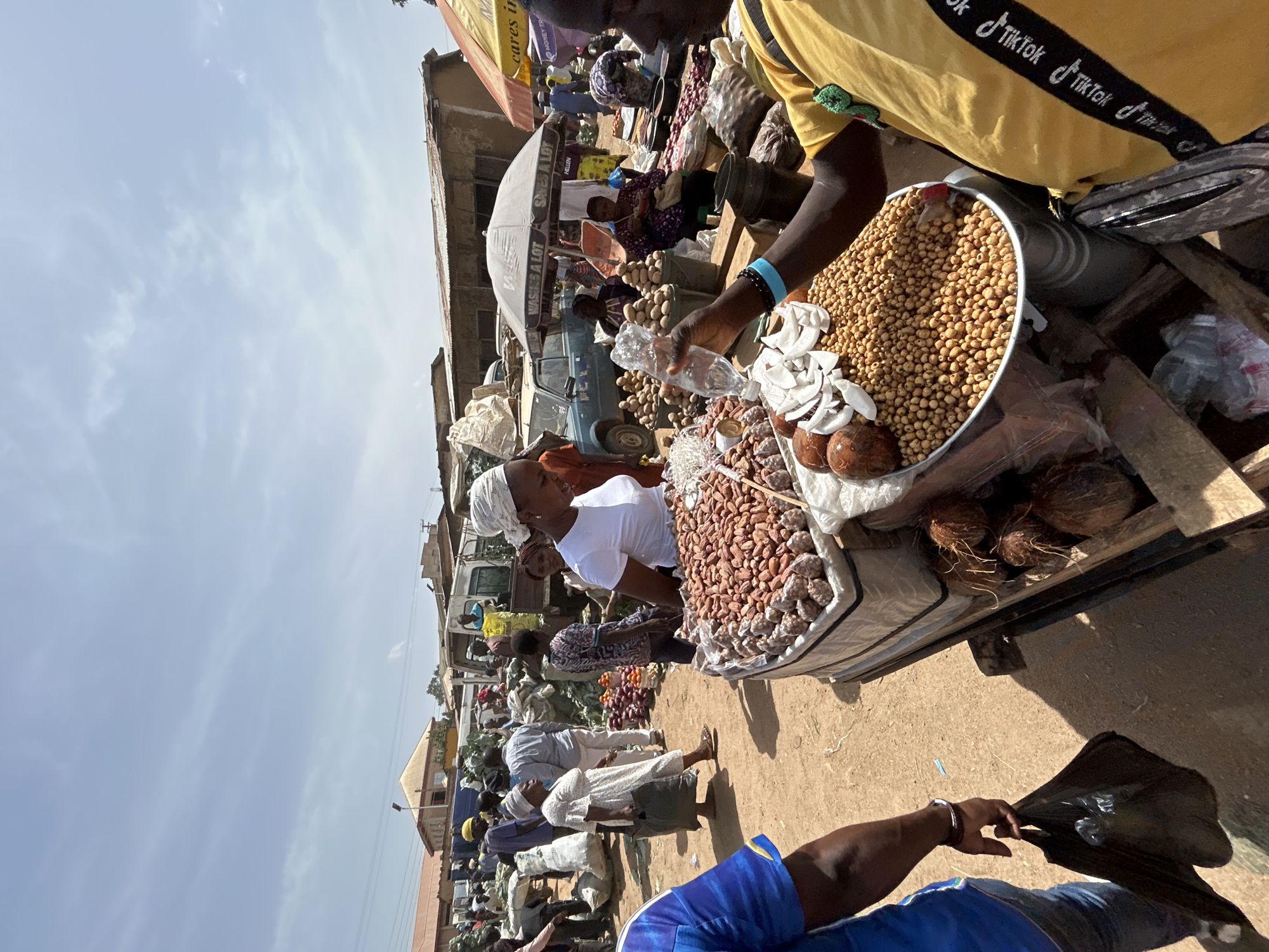 Bustling Morning Market Activity Documented in Bukuru, Nigeria