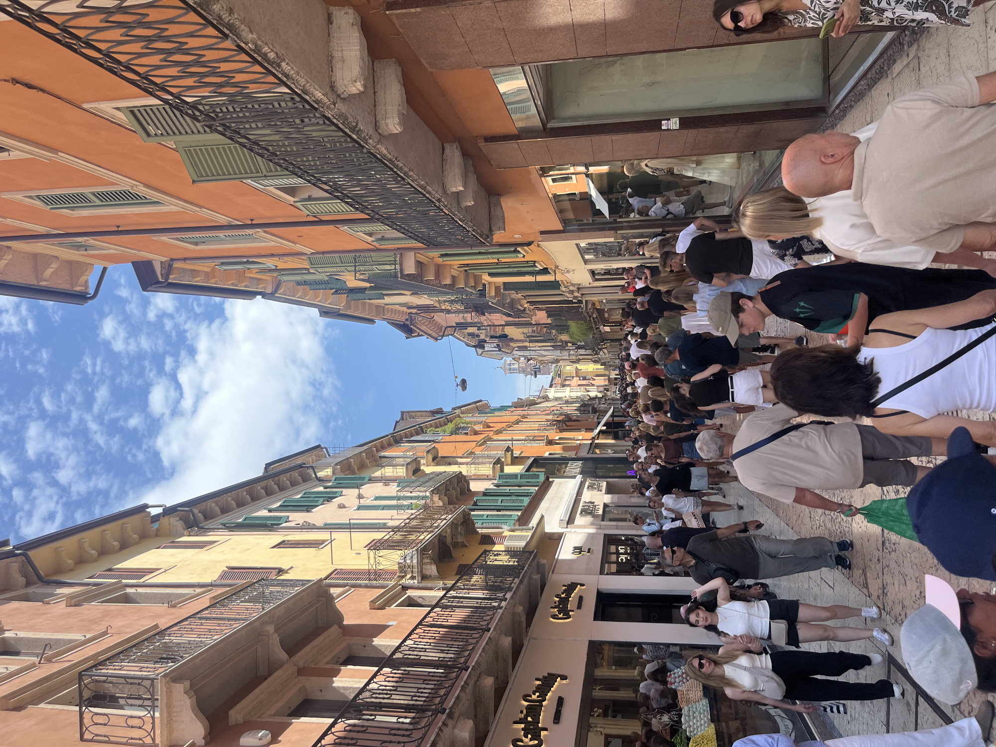 Sunny morning around Piazza Bra and the Arena di Verona