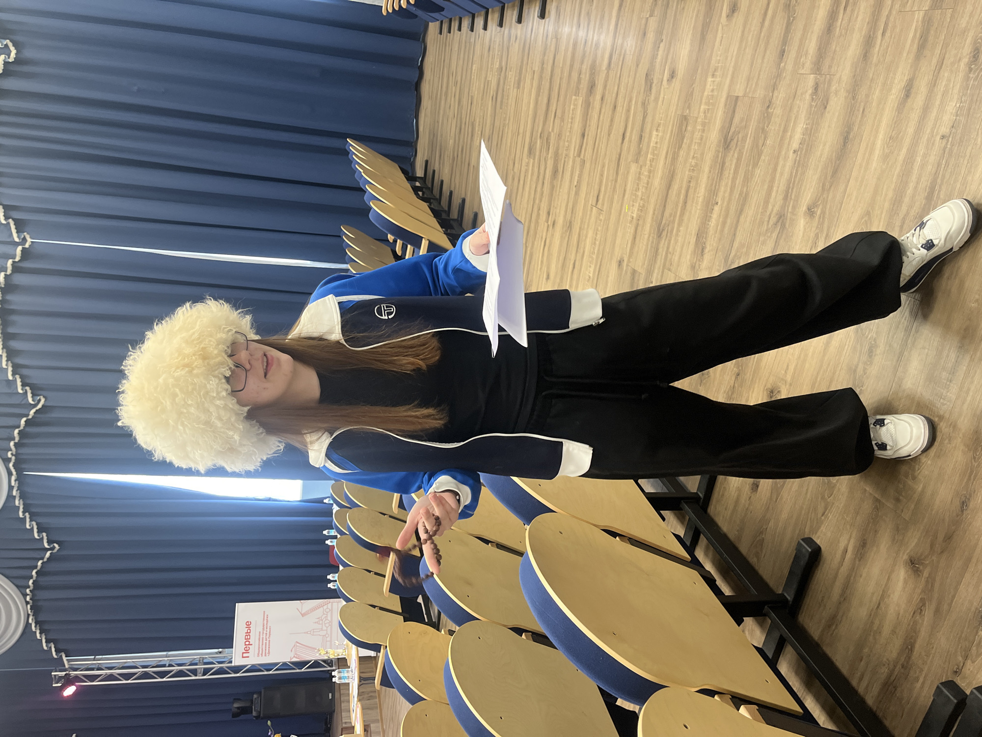 University event preparations documented in Novoe Devyatkino auditorium