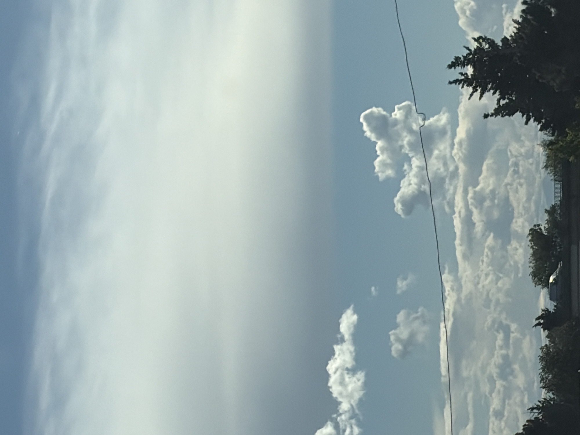 Cloud formations observed over Vaziani, Georgia