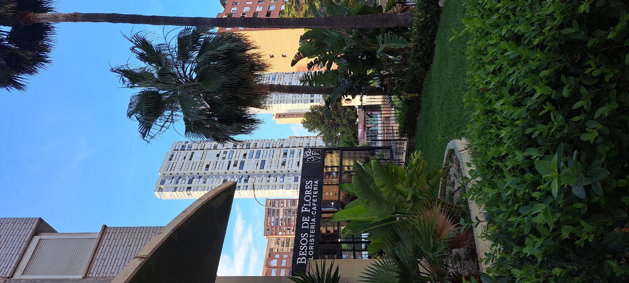 Sunny evening street scenes documented in Benidorm, Spain