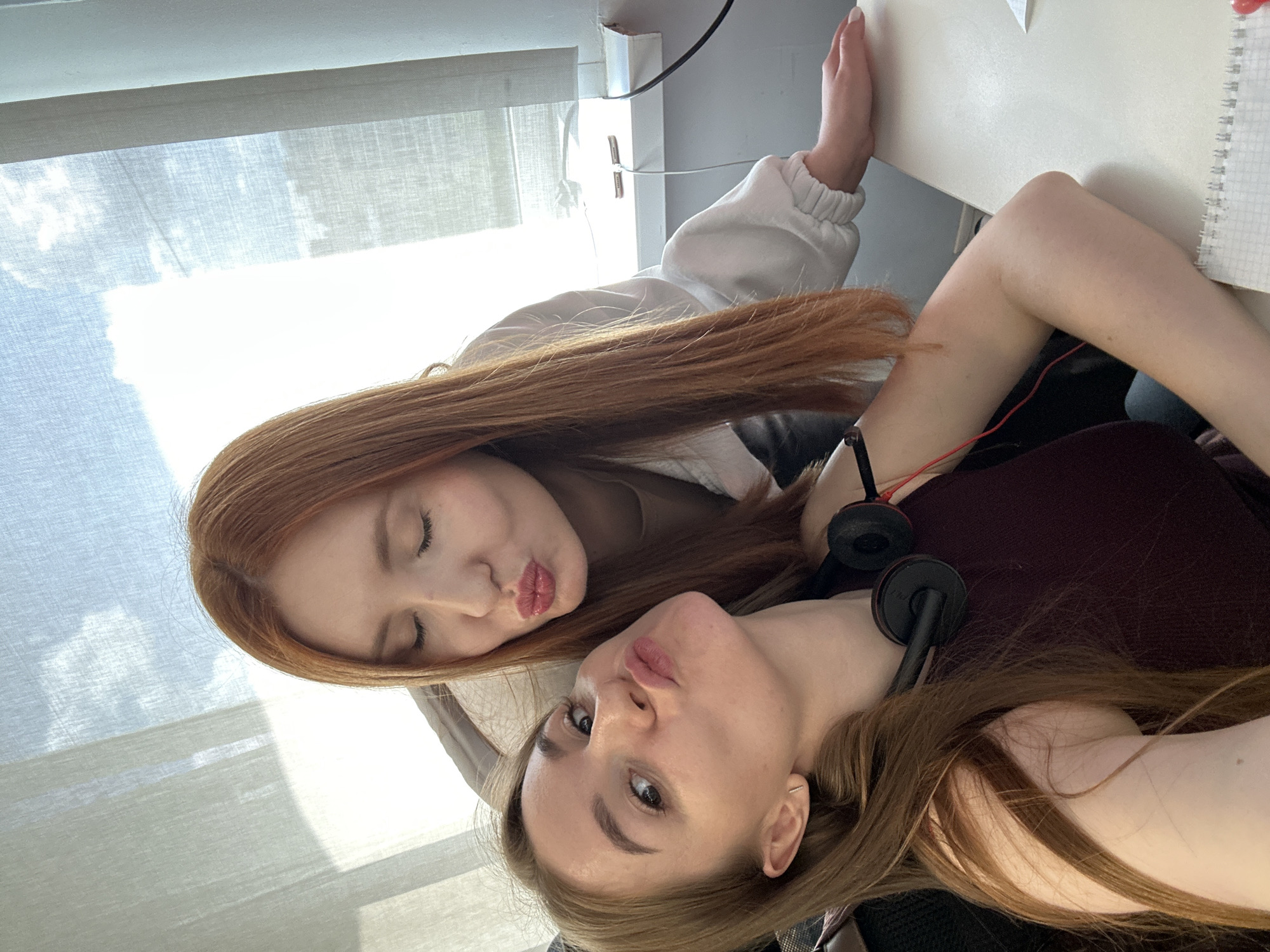 Selfie session at an office in Perm, Russia