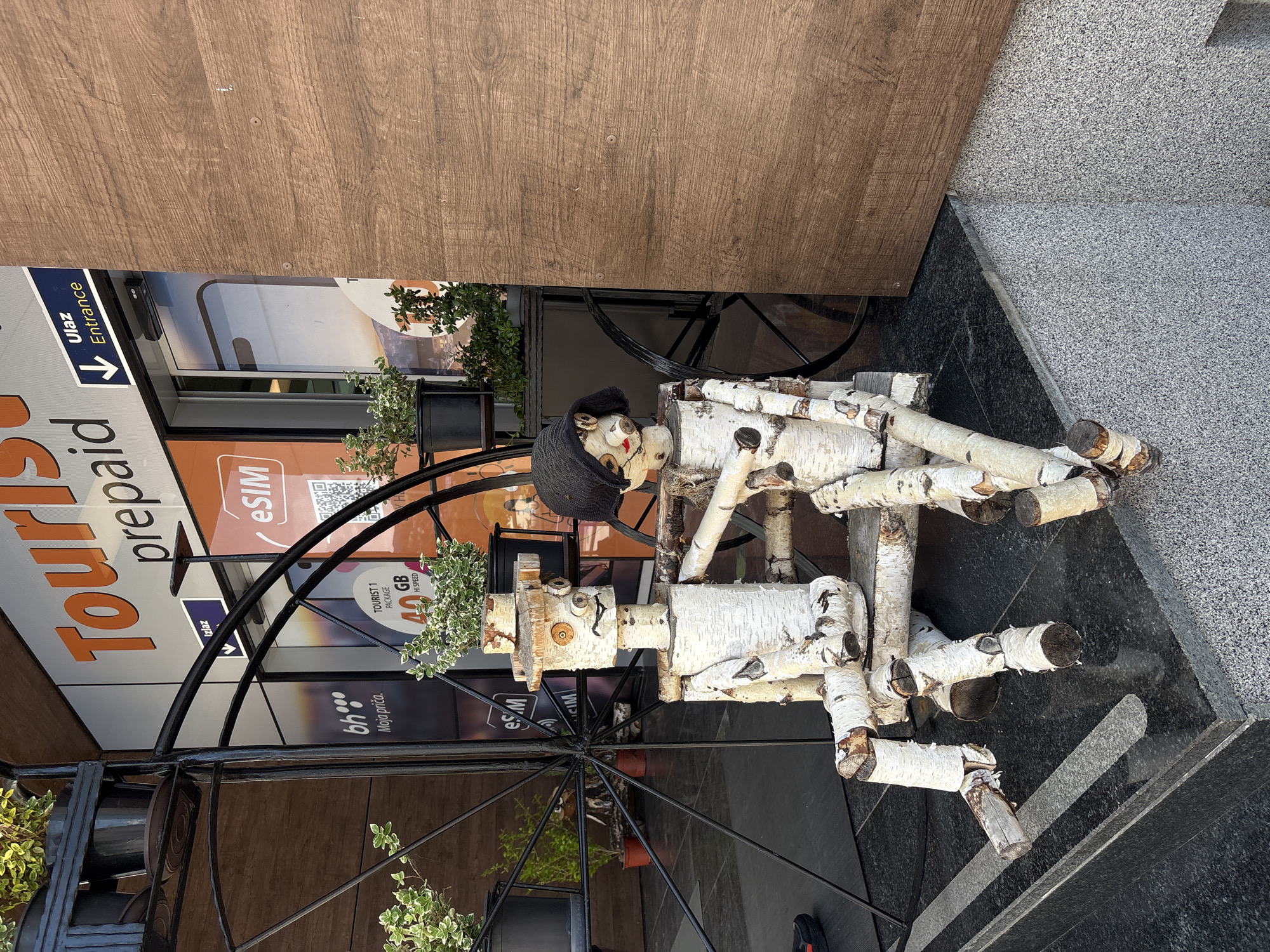 Everyday Sarajevo moments: street art and pedestrian traffic documented