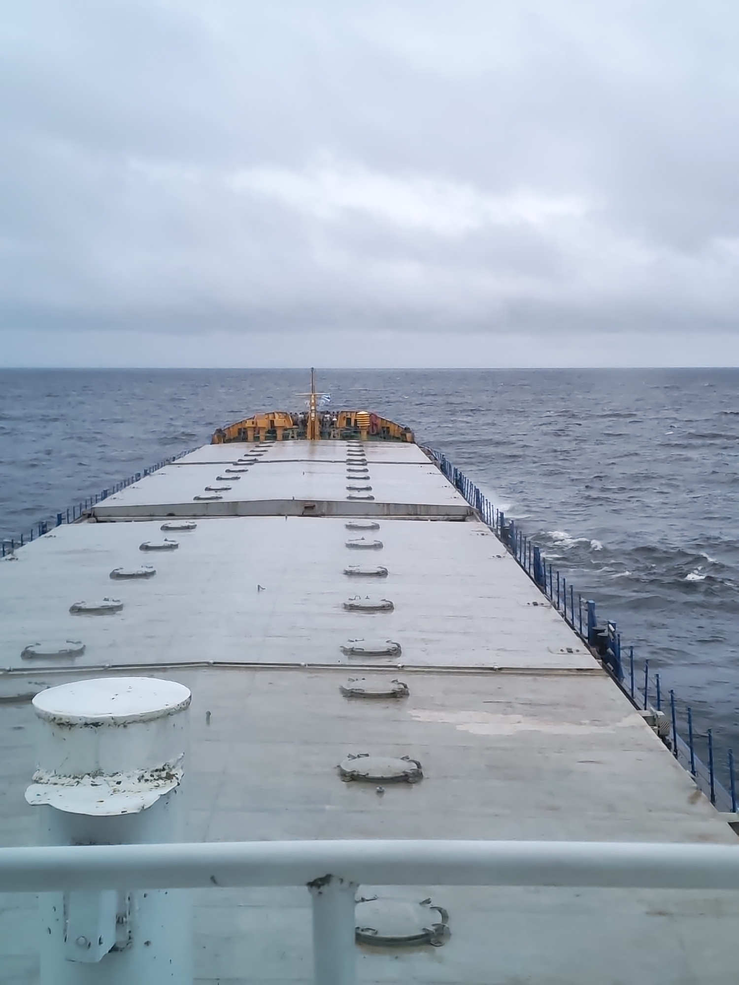 Ship deck conditions documented near Russian coast