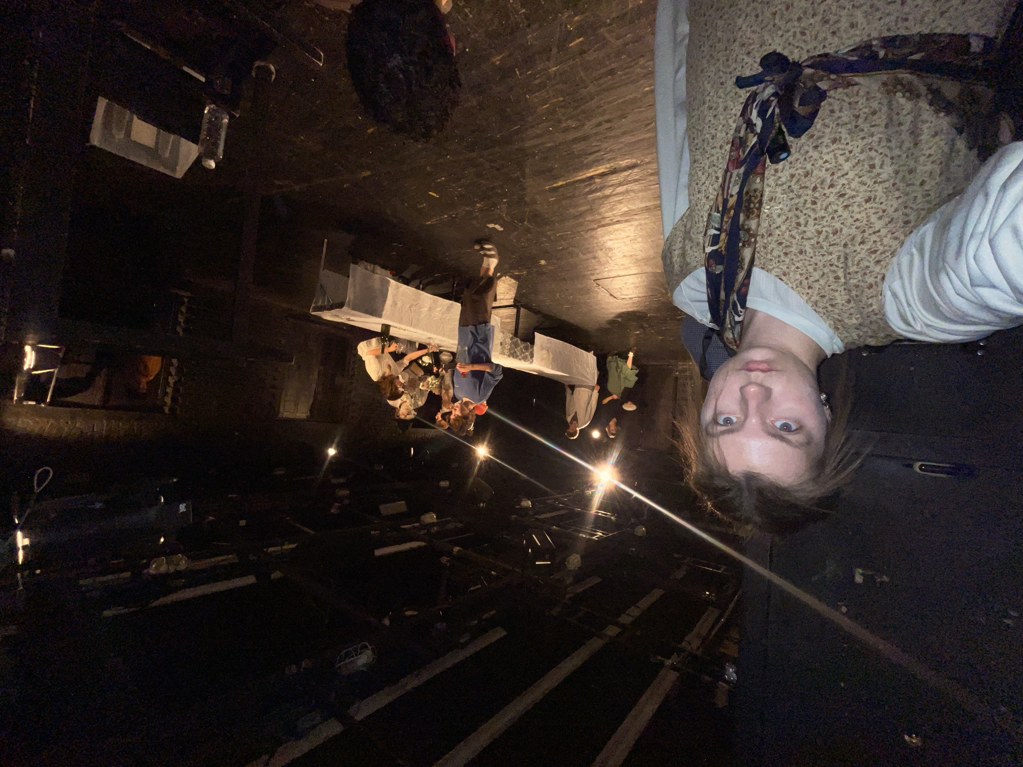 Moscow theater gathering documented across multiple indoor locations