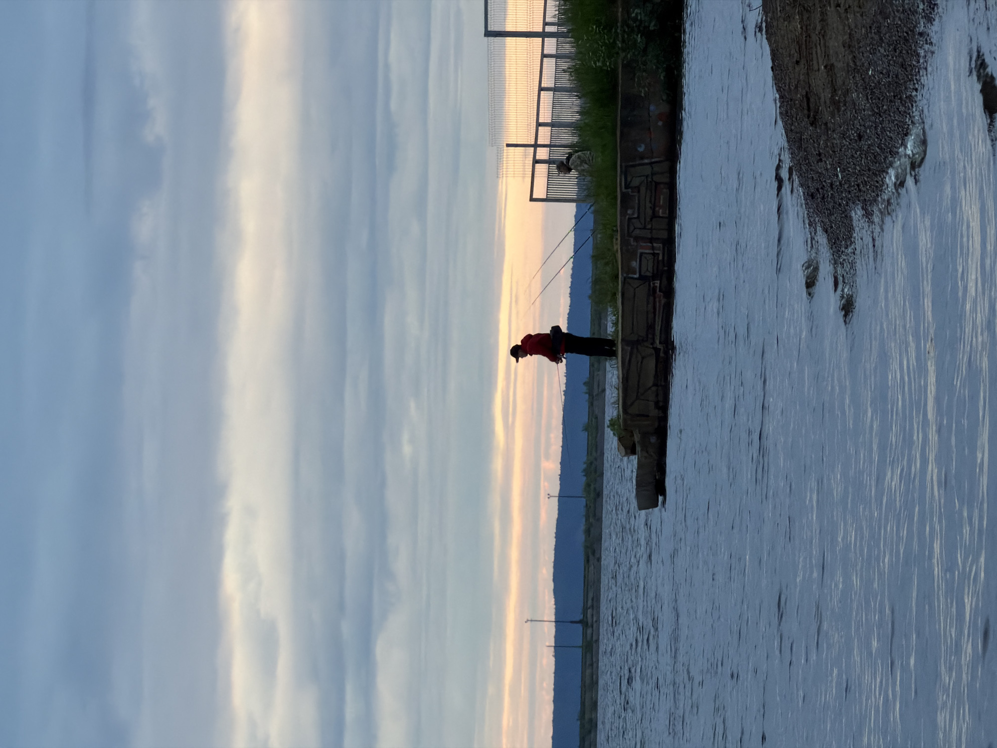 Morning fishing expedition captured on Kama River, Chaikovsky