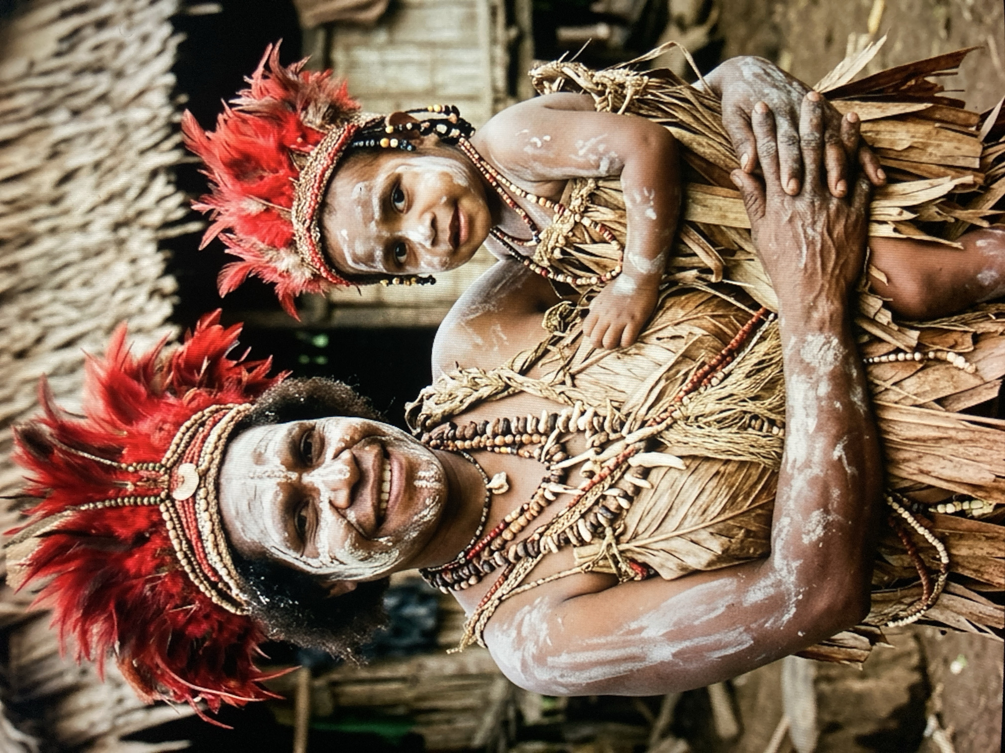 Traditional Papua New Guinean attire photographed in Nigeria