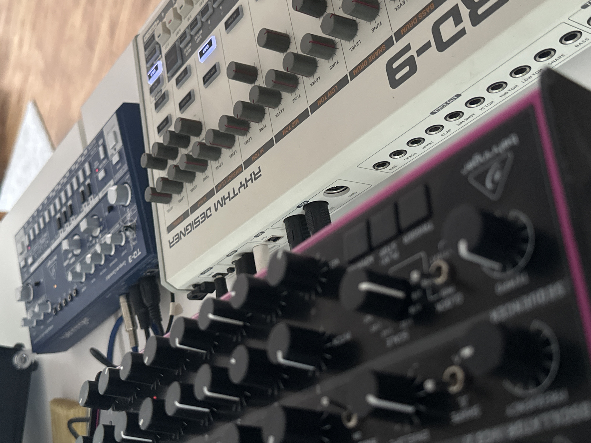 Music production setup documented in Kiel studio
