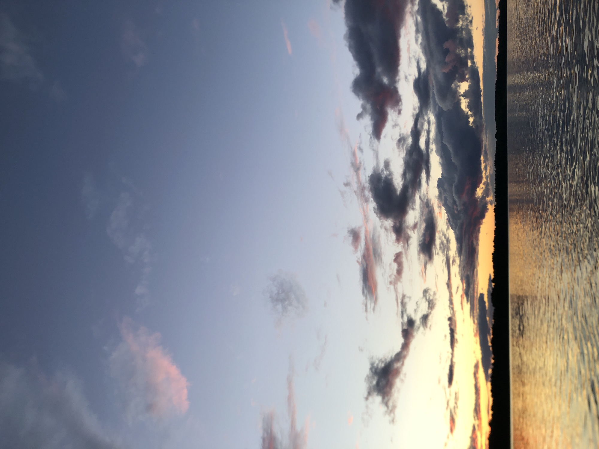 Dusk over the water near Svirstroy, Russia