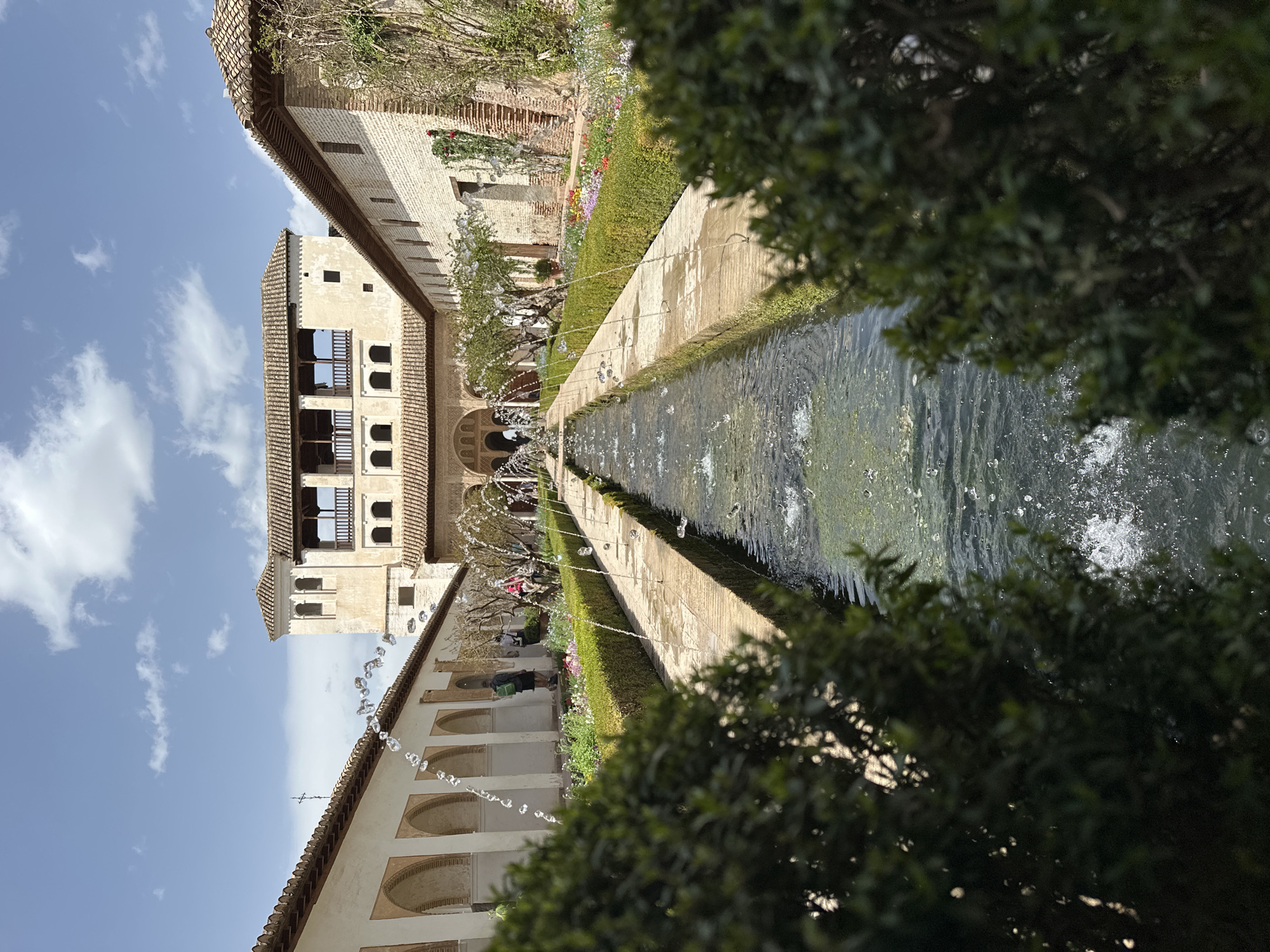 Witness documents Granada cityscape and fountain views Thursday afternoon