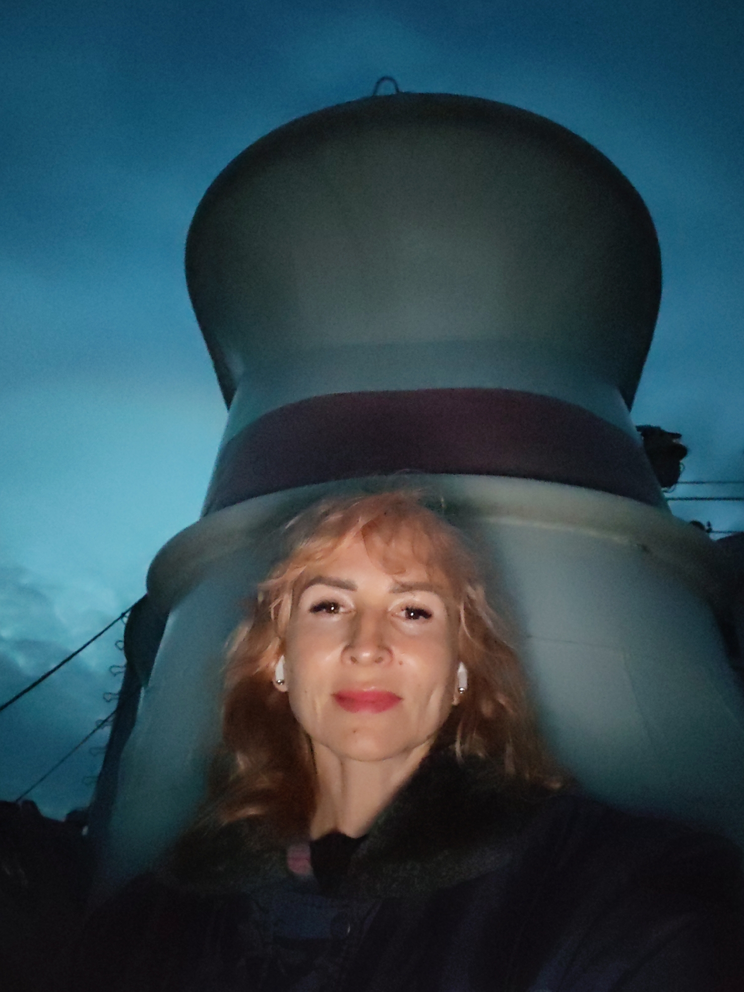Evening aboard a vessel on a Russian waterway