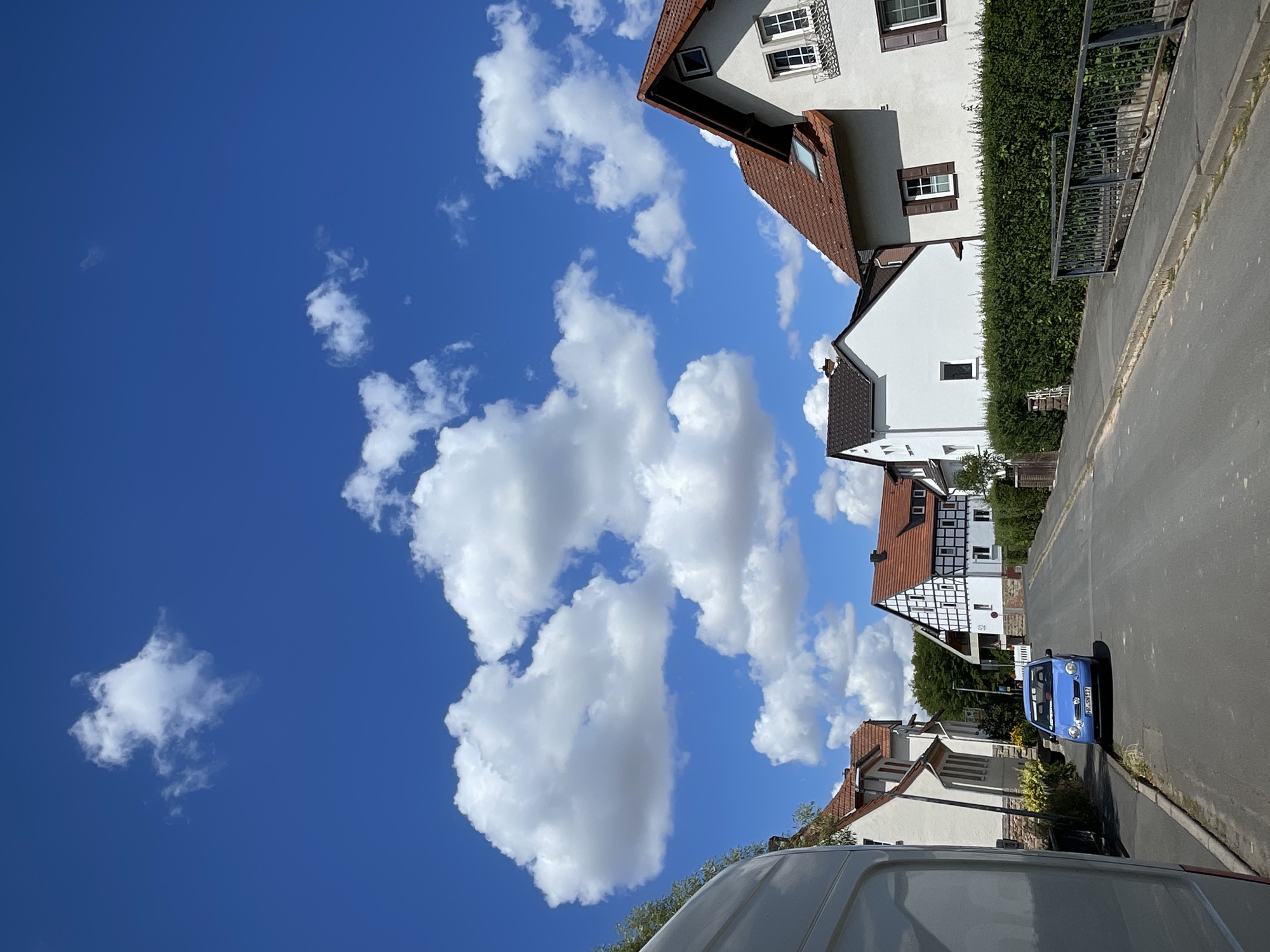 Sunny afternoon on a Neukirchen residential street