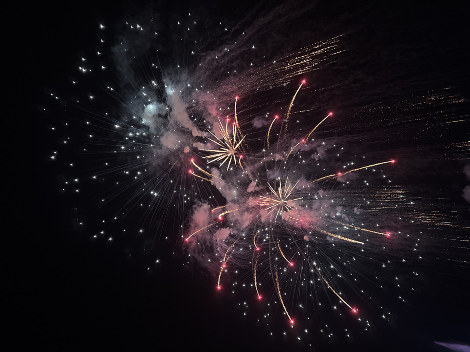 Fireworks display lights up night sky over Phú Quốc
