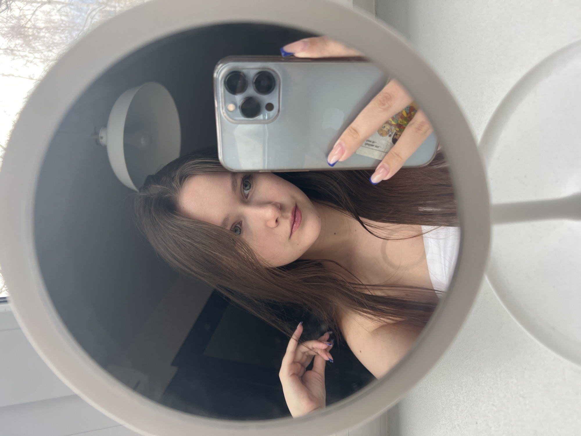 Woman photographed multiple times in Chaikovsky, Russia
