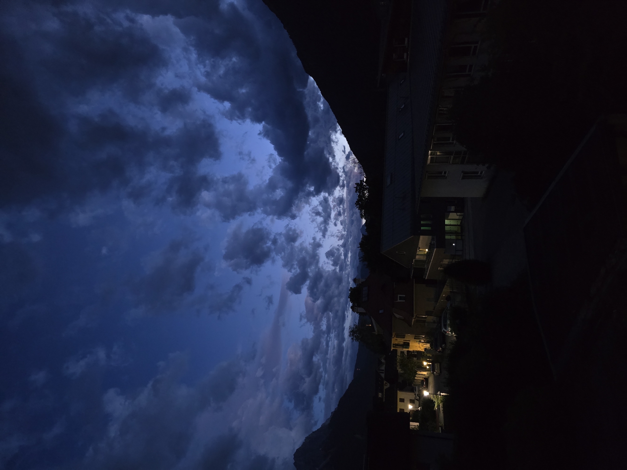 Stormy twilight over Garmisch-Partenkirchen's alpine landscape