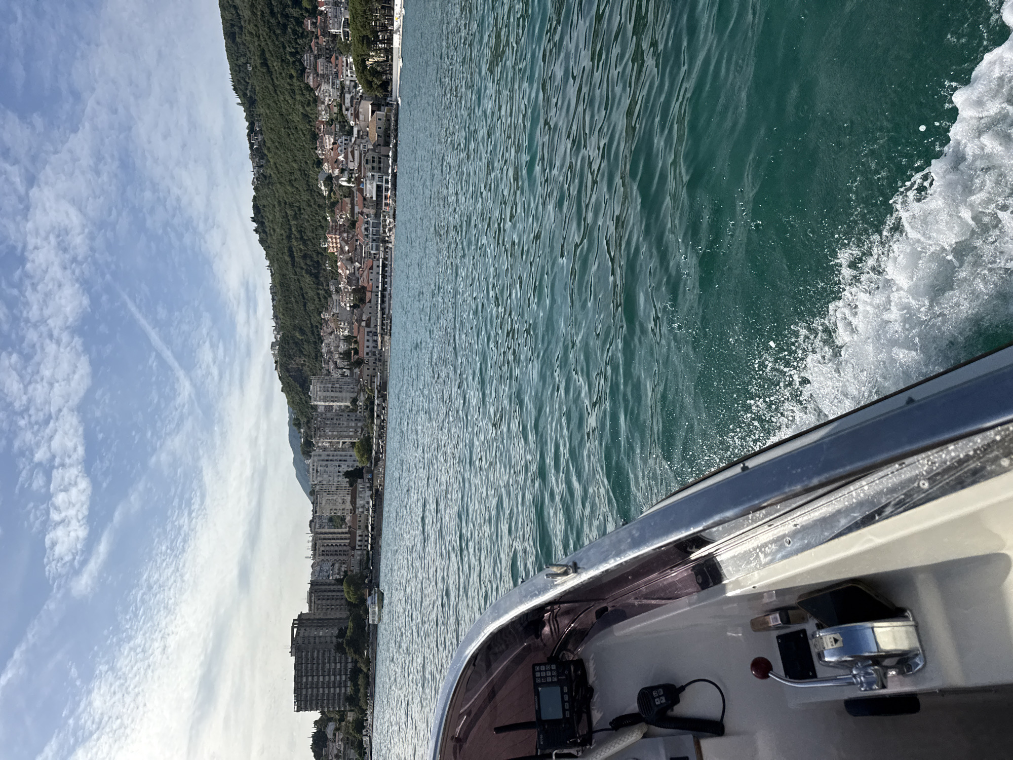 Boat journey documented along Montenegro's Herceg Novi-Igalo coastline