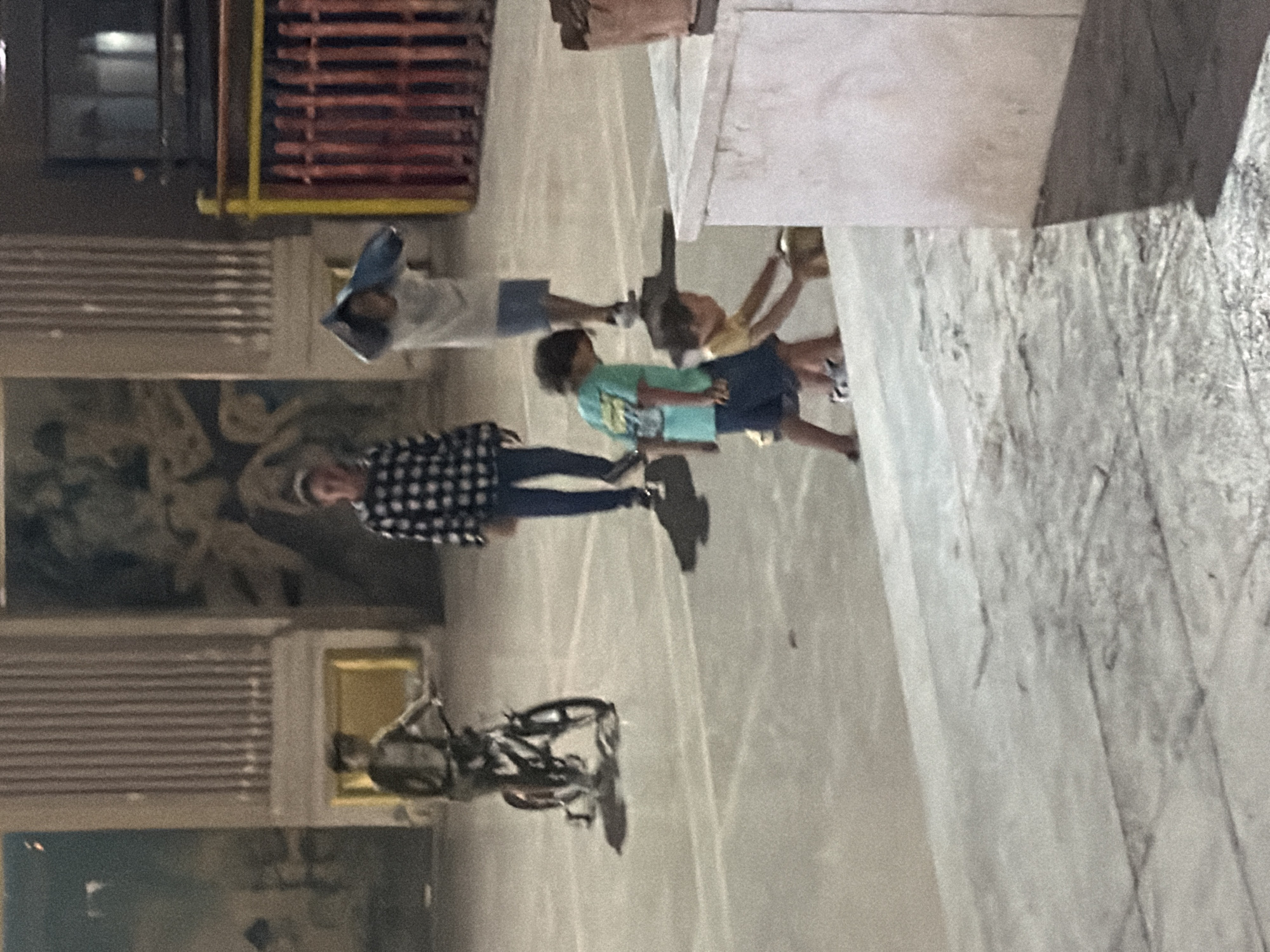 Kids playing and nighttime walkways in Sharm El Sheikh