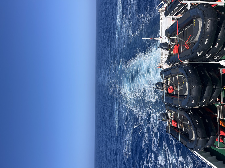 Maritime vessel scenes documented over 2.5 hours Sunday