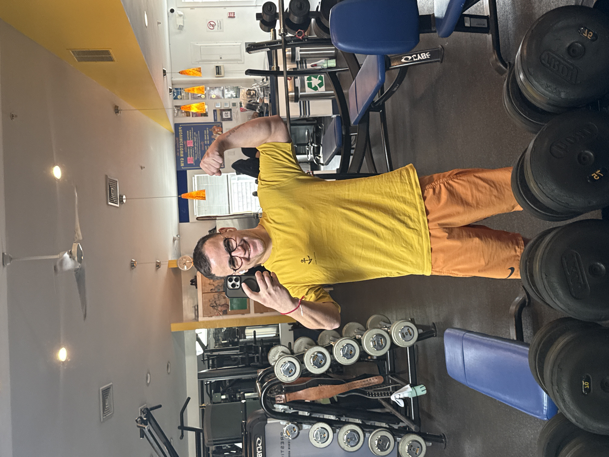 Man Takes Selfie at Provincetown Gym