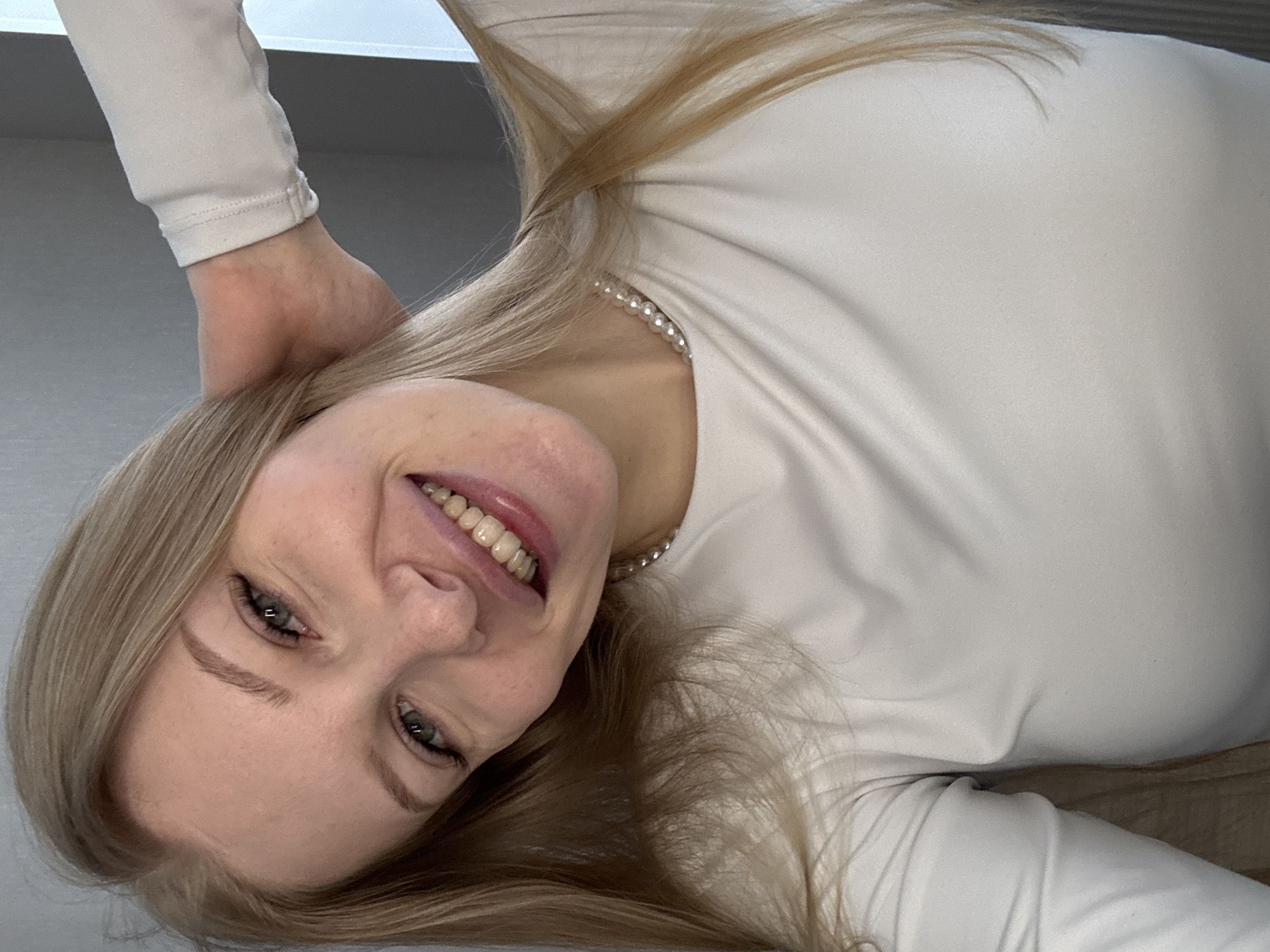Blonde woman photographed multiple times in Perm, Russia