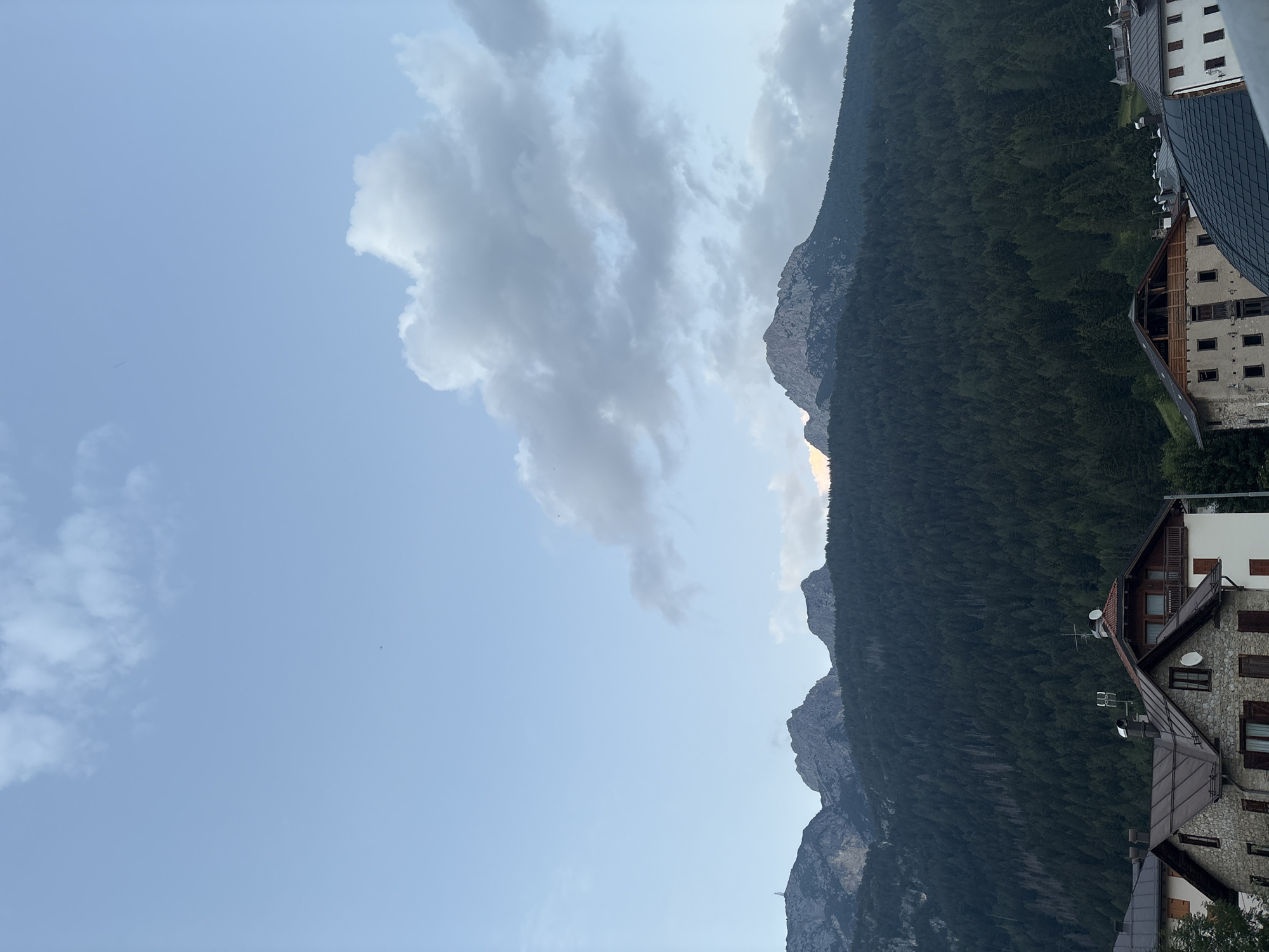 Afternoon stop at a Dolomites village hotel and surroundings