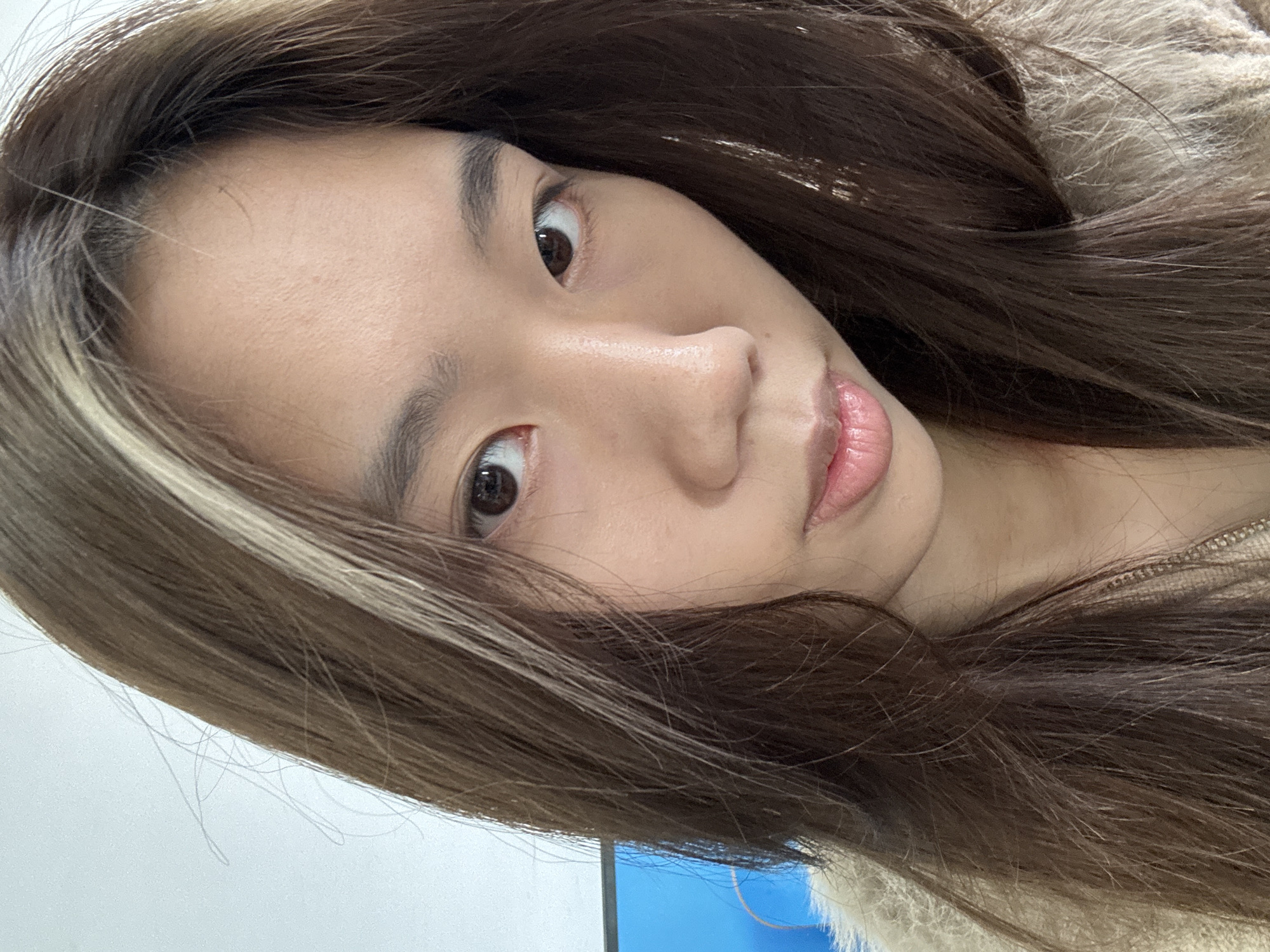 Woman takes selfie in Nan'an District, China