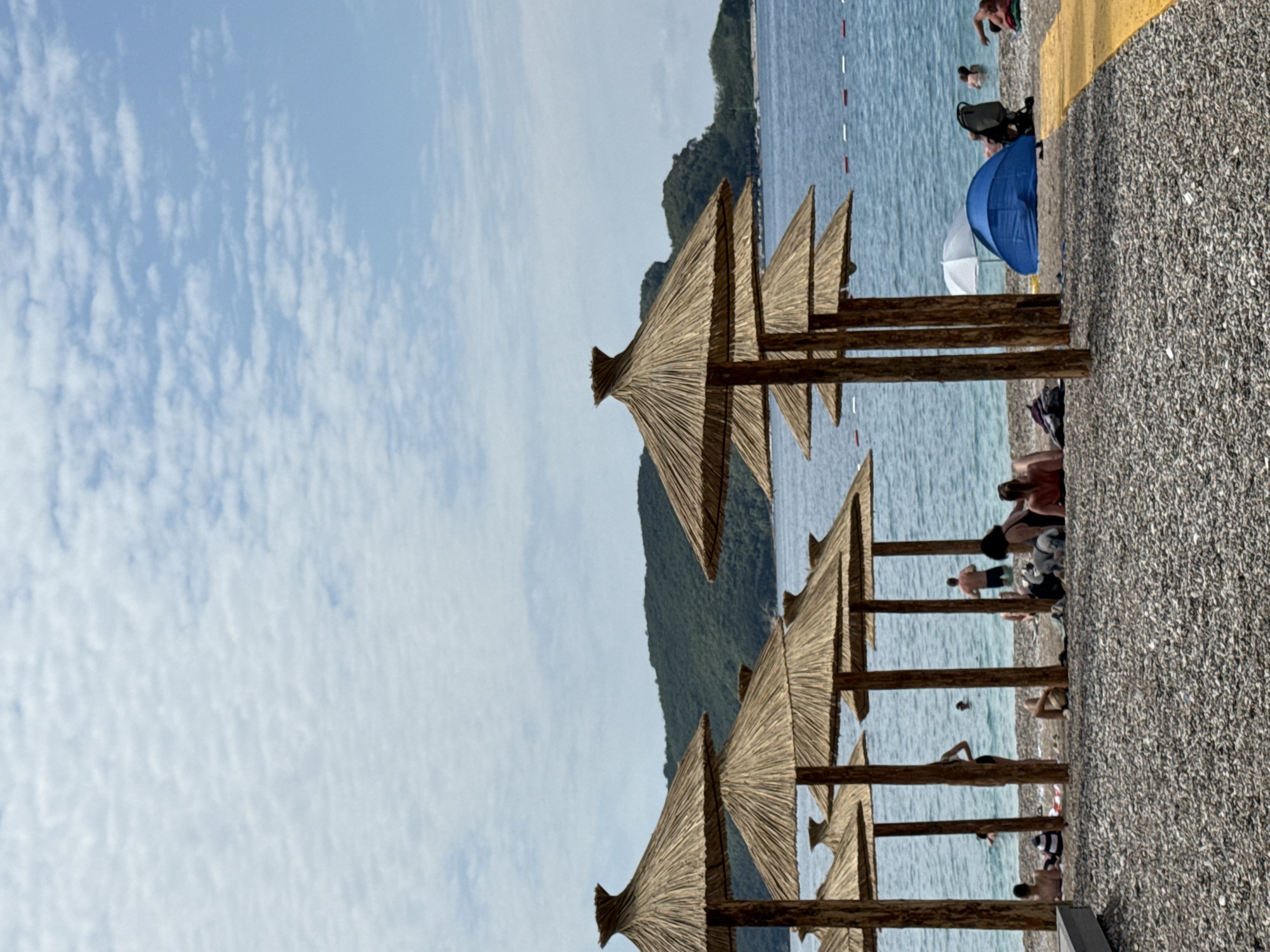 Summer morning scenes captured at Budva beaches, Montenegro