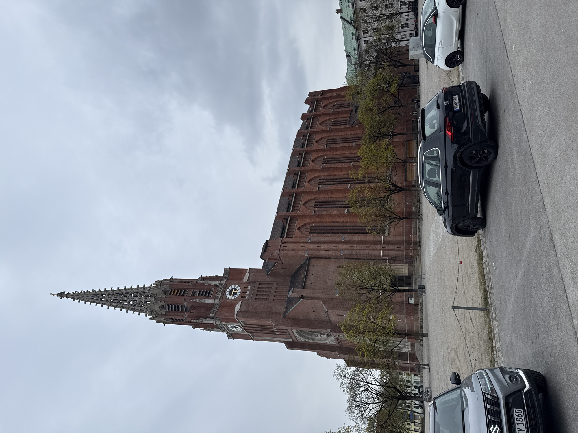 Gothic Revival church photographed in Munich