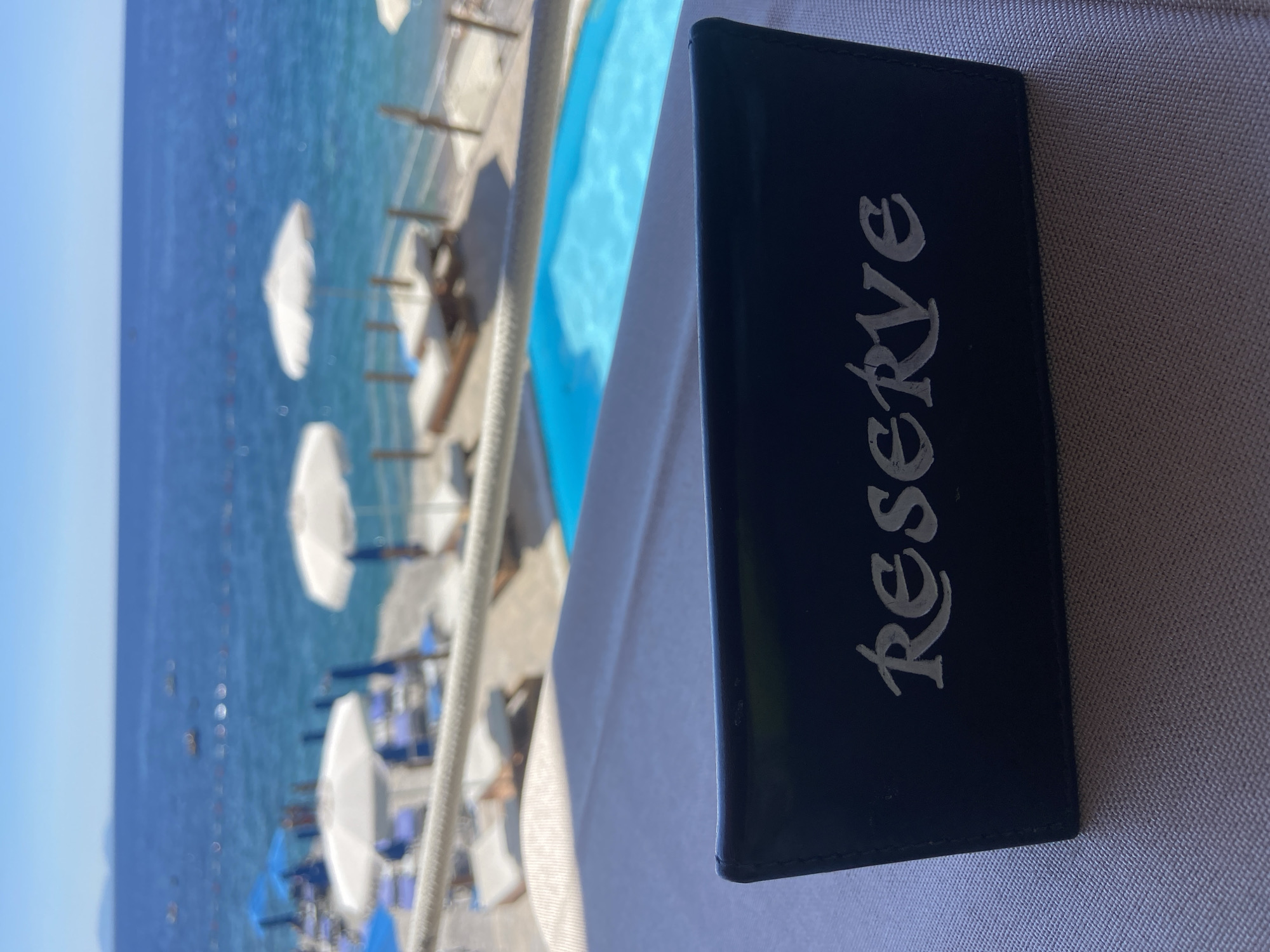 Lazy summer morning at an Adriatic resort in Montenegro