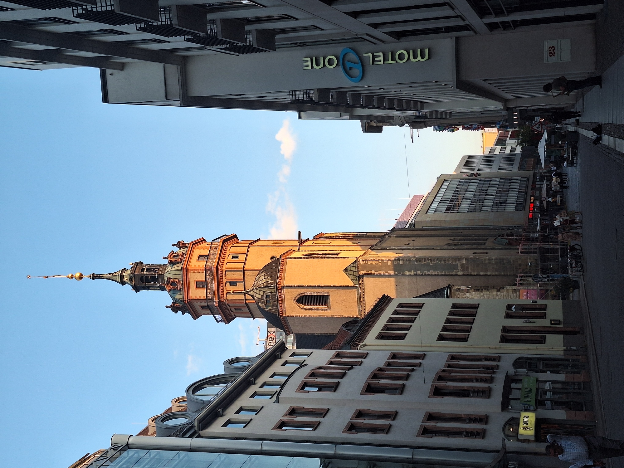 Summer evening in Leipzig's historic city center