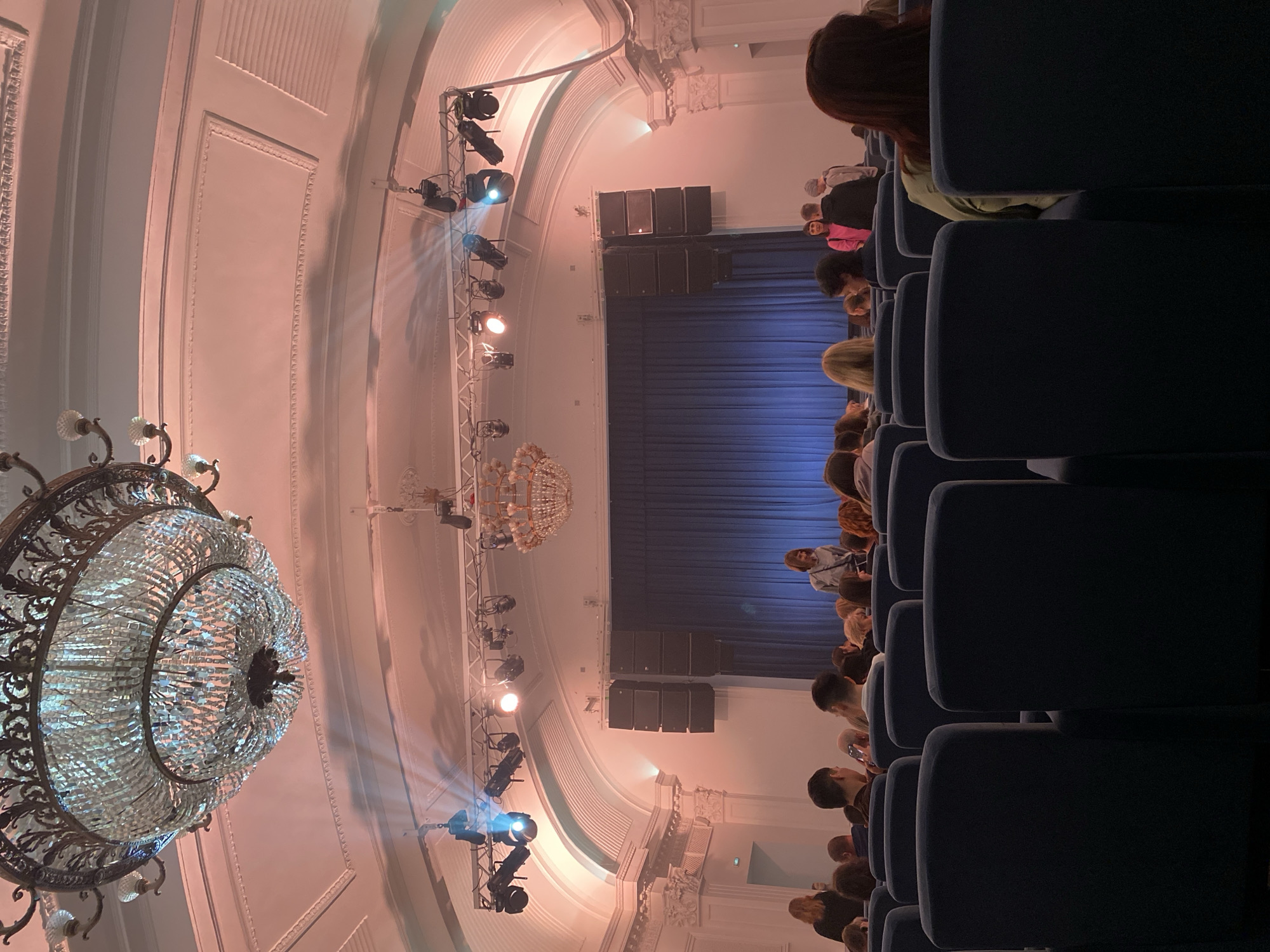 Theater audience gathers in ornate Kazan venue