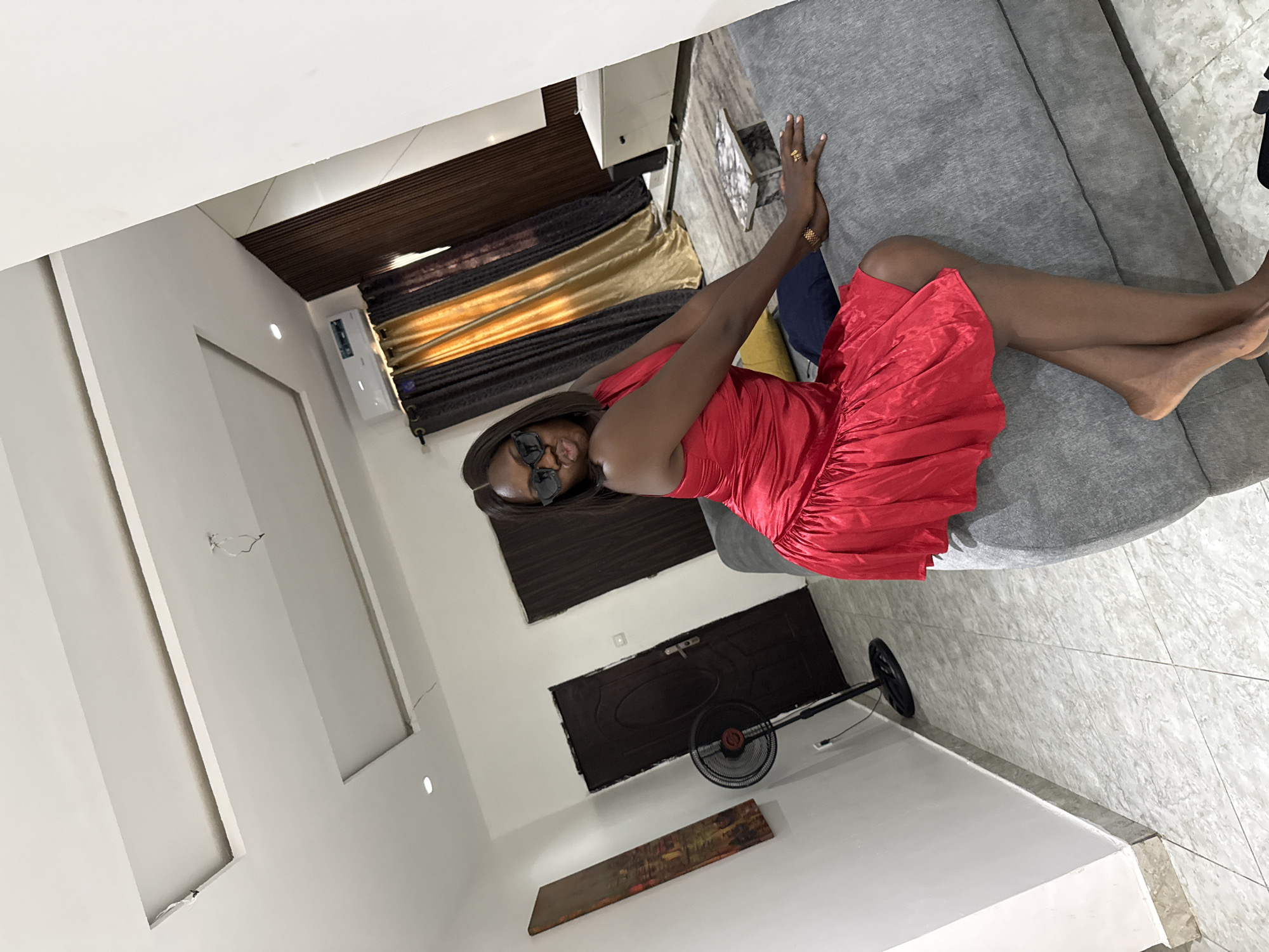 Quiet Saturday afternoon documented in Nigerian residential neighborhood