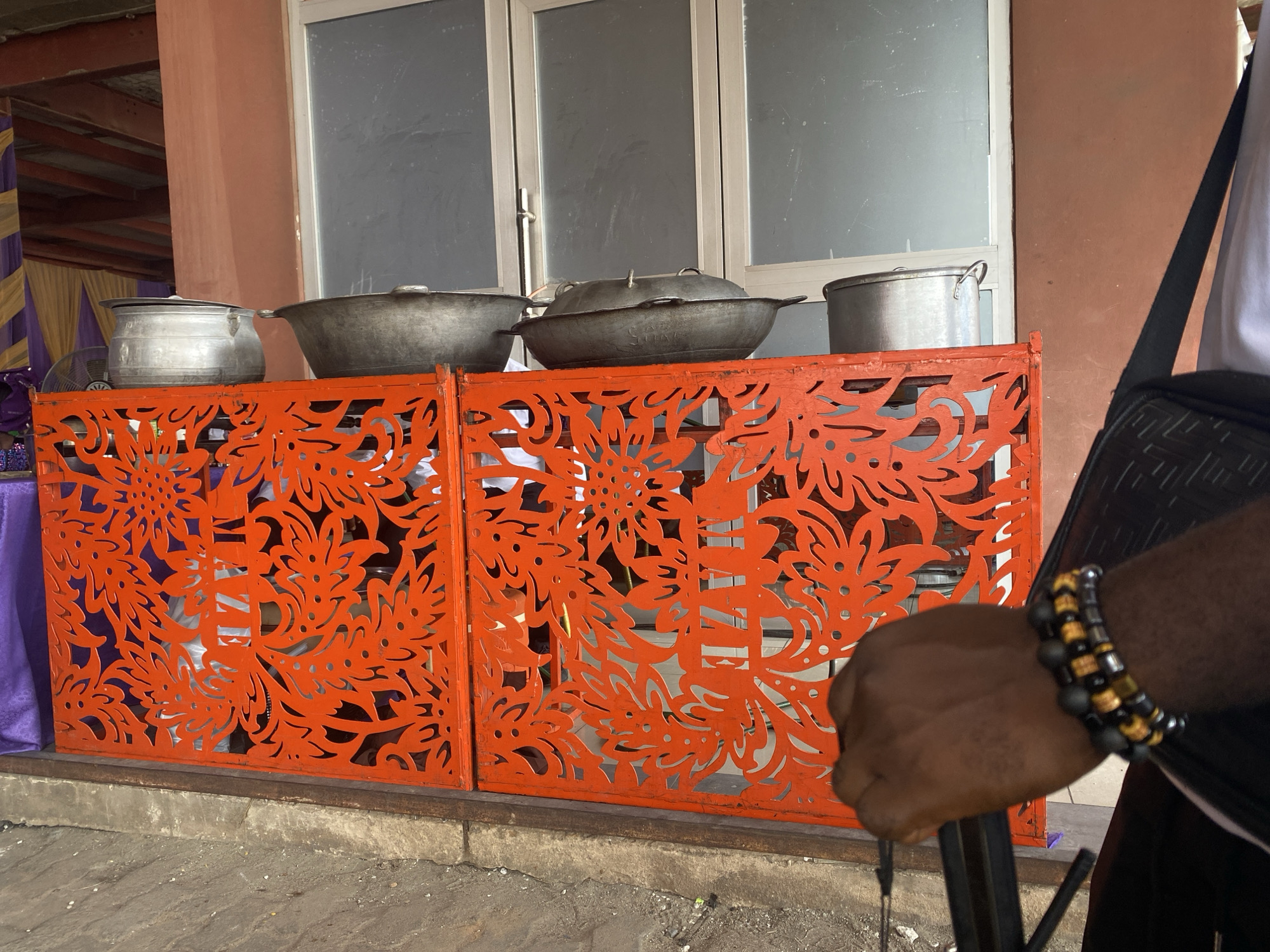 Professional filming documented at Lagos construction site