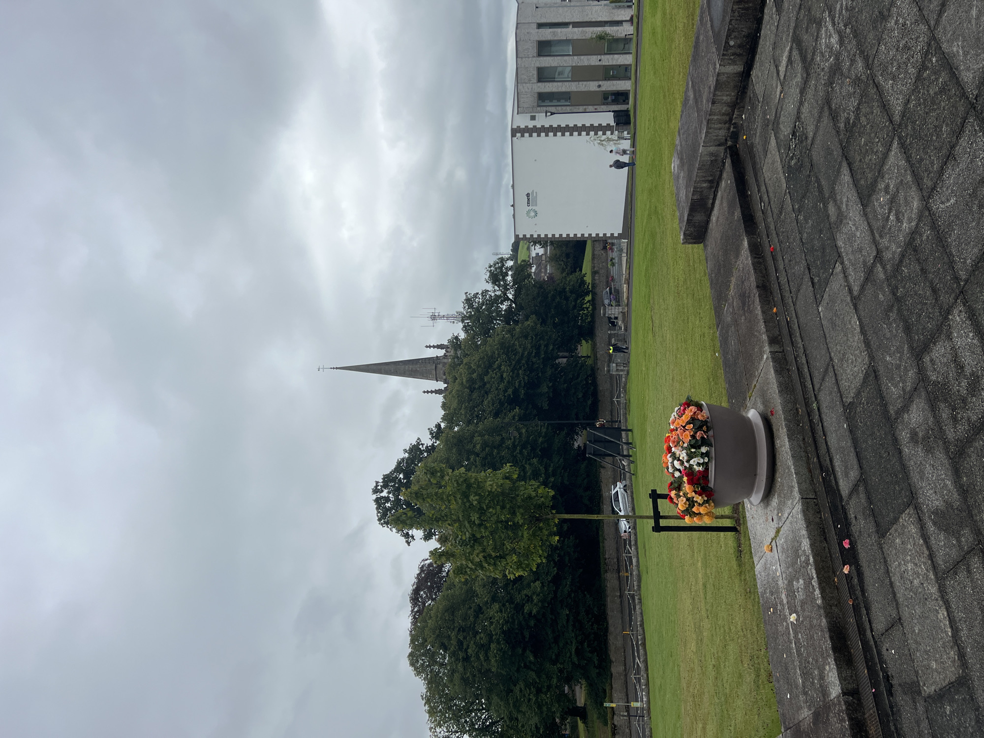 Church, town square, and CMETB building in Cavan/Monaghan