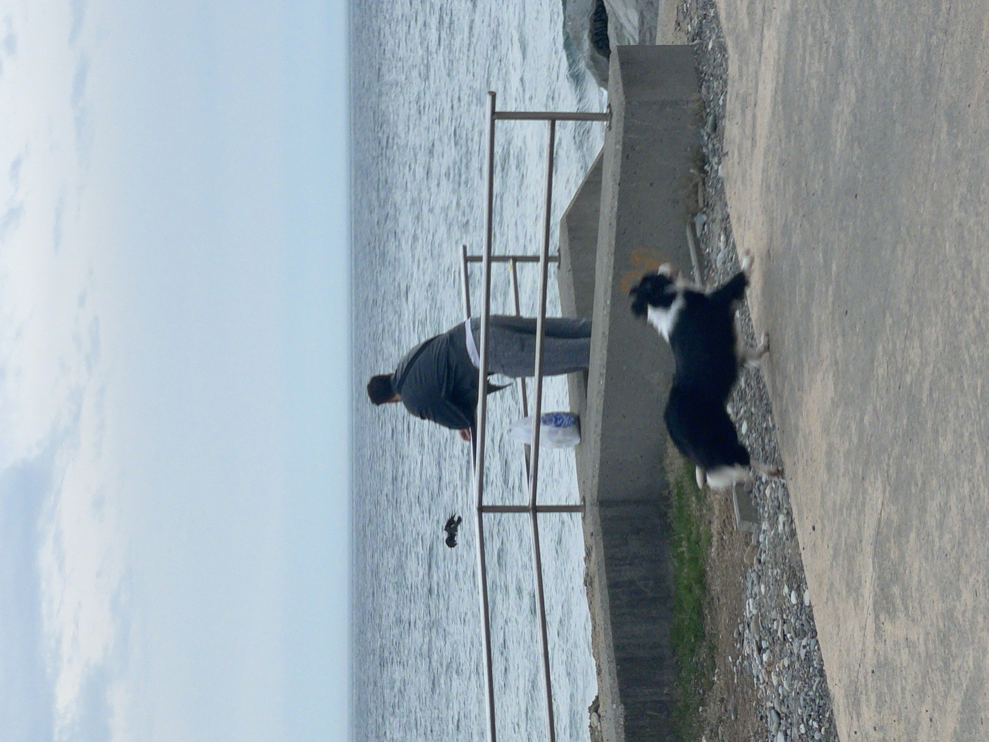 Coastal scenes captured along Black Sea in Batumi