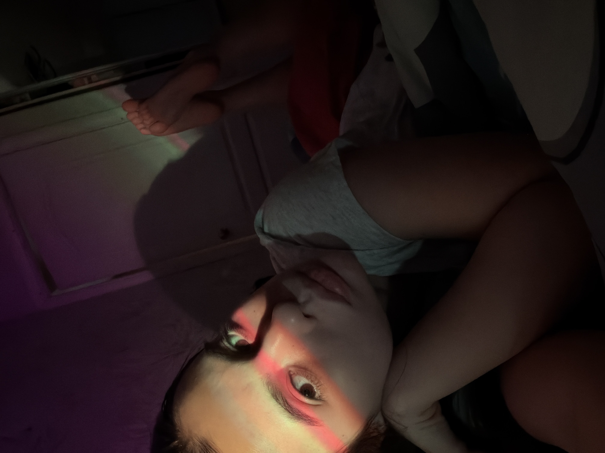 Young woman photographed in casual indoor moments in Chaikovsky