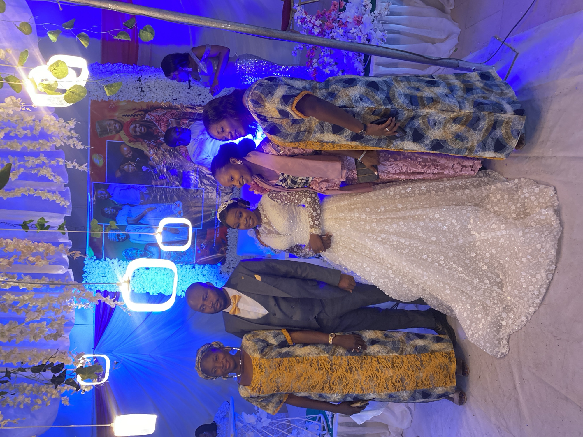 Wedding ceremony celebrated in Wang, Nigeria with traditional attire
