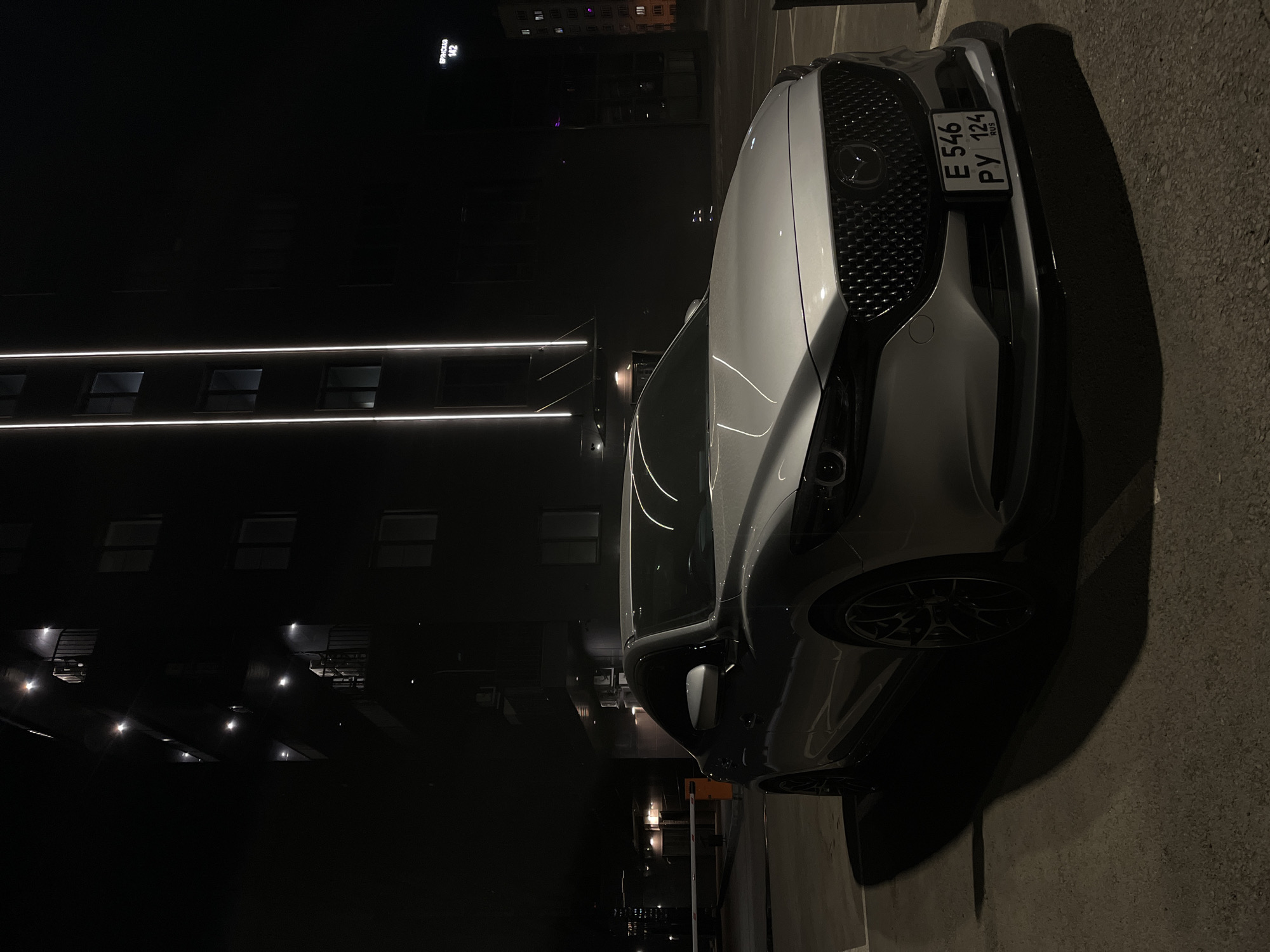 Vintage Russian car spotted in Krasnoyarsk evening parking
