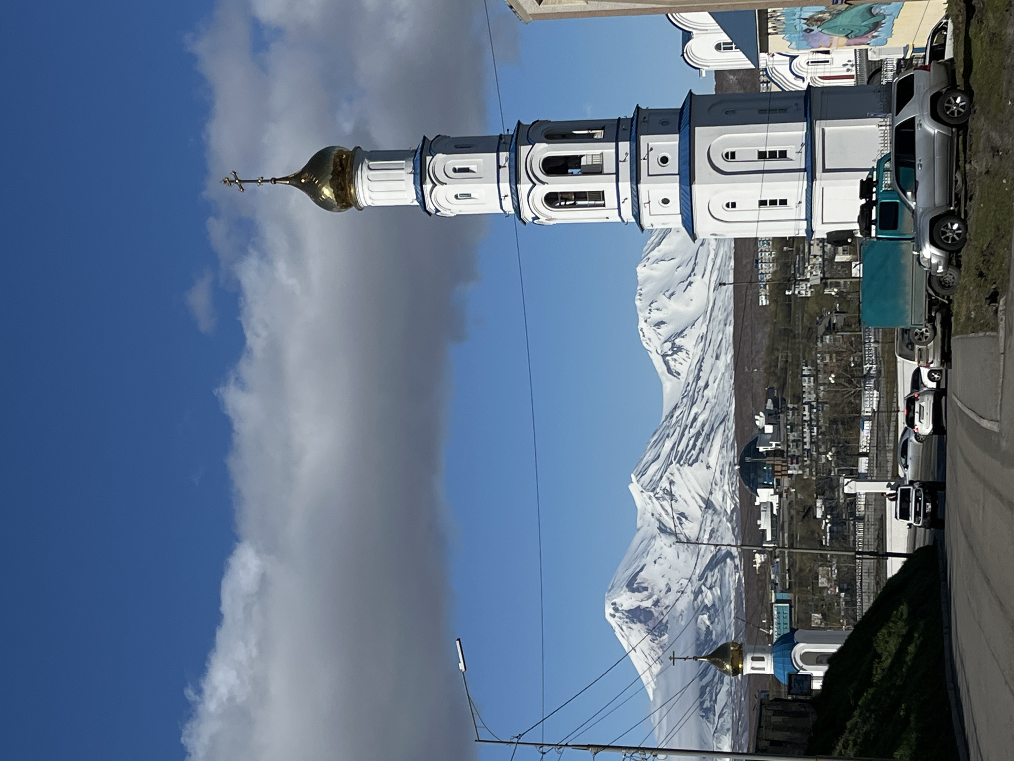 Orthodox church with golden dome spotted in Petropavlovsk-Kamchatsky