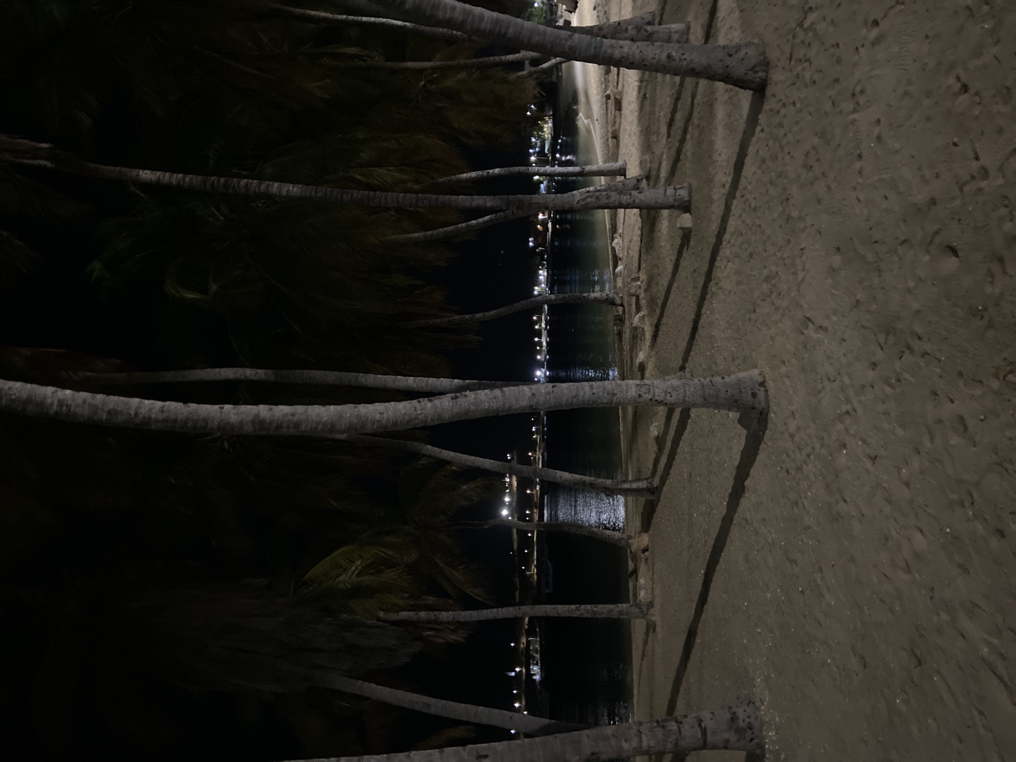Nighttime waterfront scenes documented in Juan Griego, Venezuela