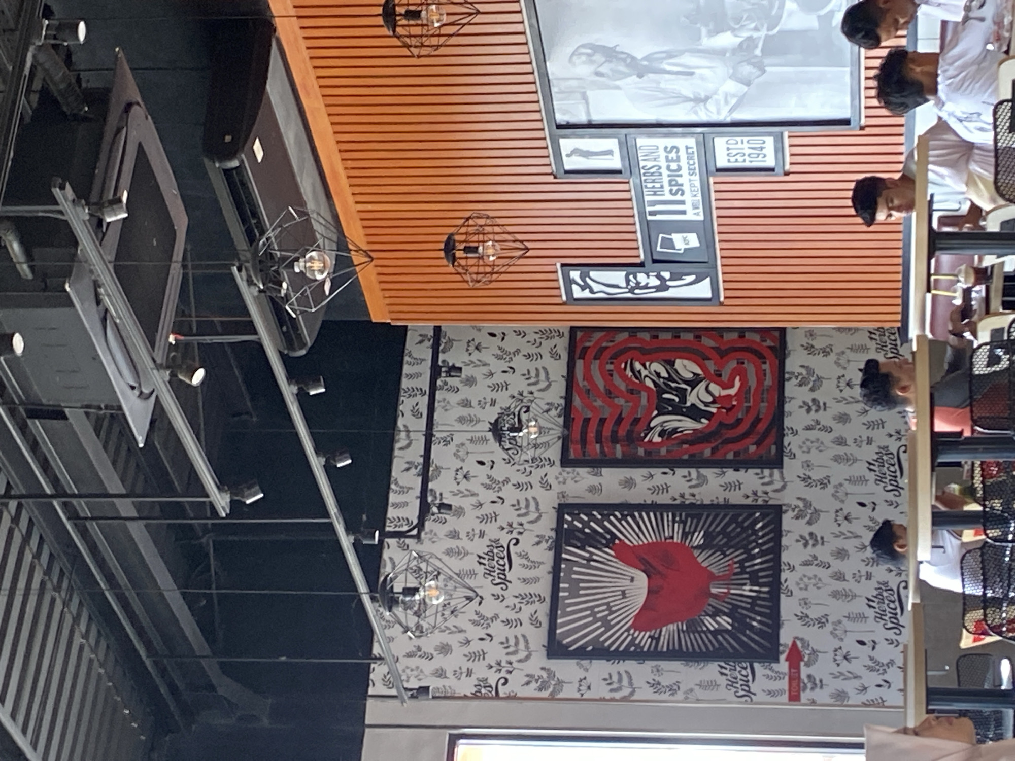 Inside a KFC in Lhoksukon on a quiet Friday morning