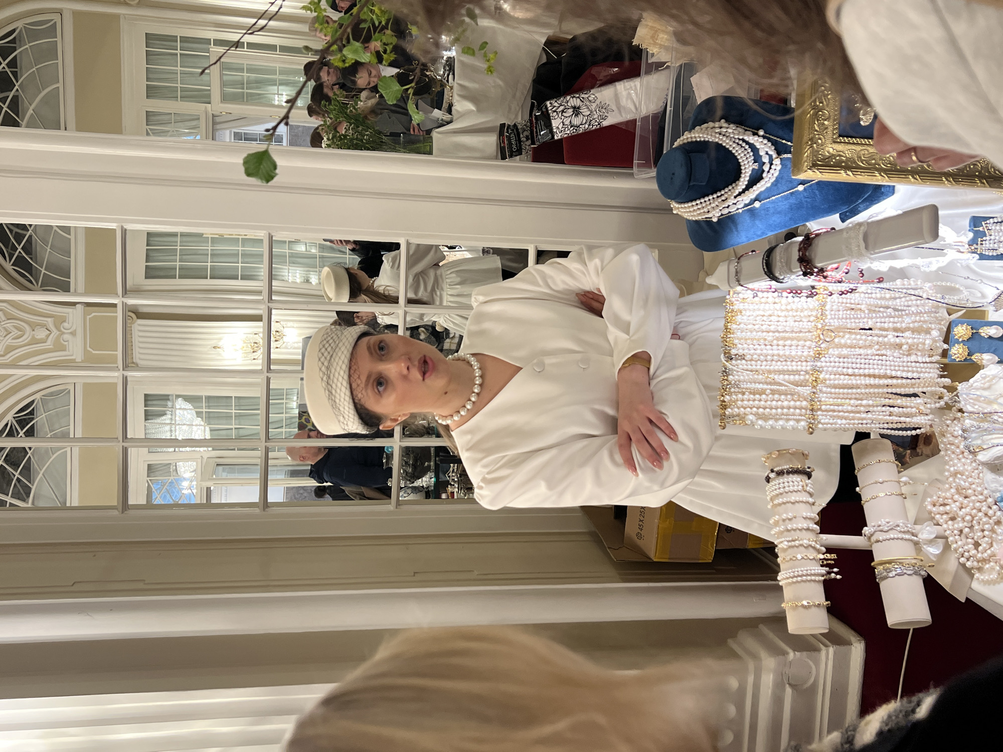 Indoor market event draws crowds in historic Saint Petersburg venue
