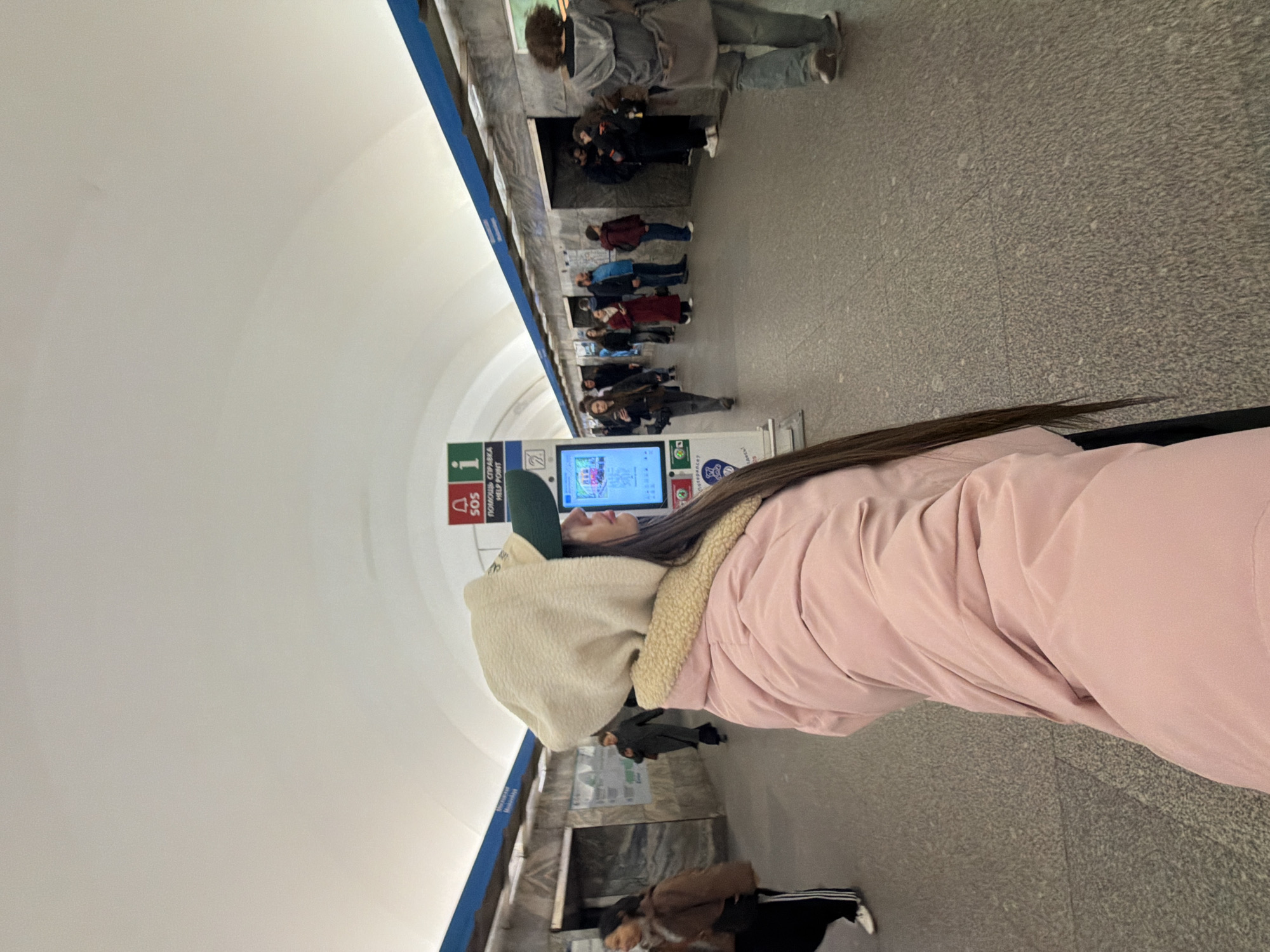 Saturday morning scenes captured across Saint Petersburg metro stations