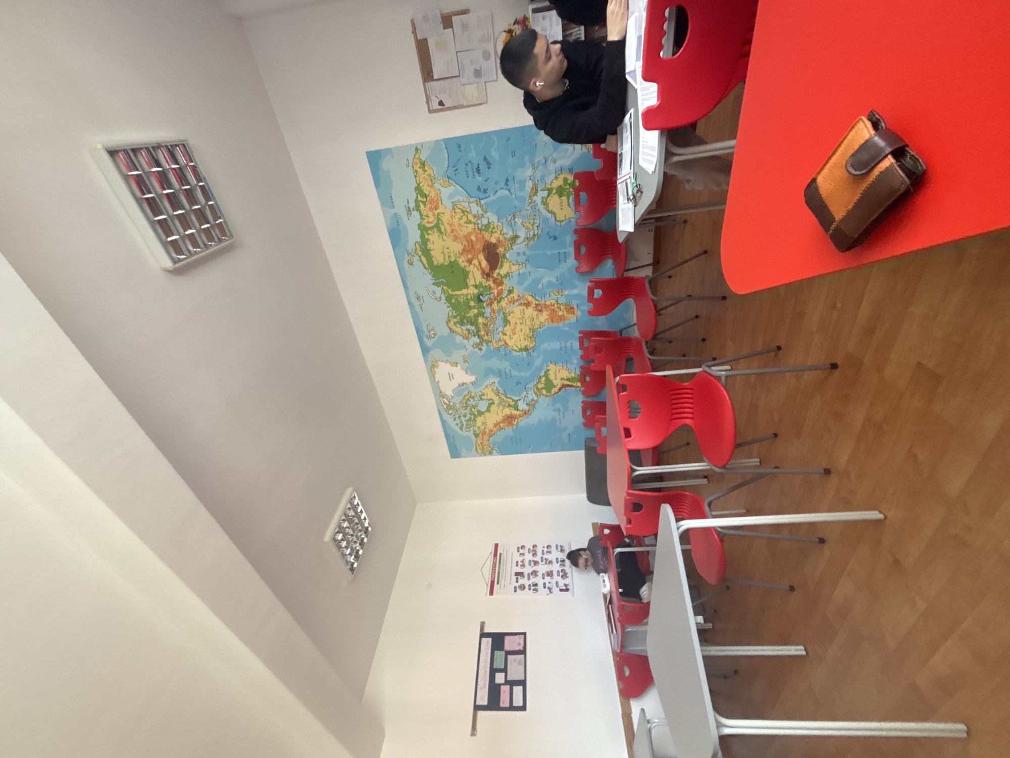 Classroom scene documented in Zlatograd, Bulgaria